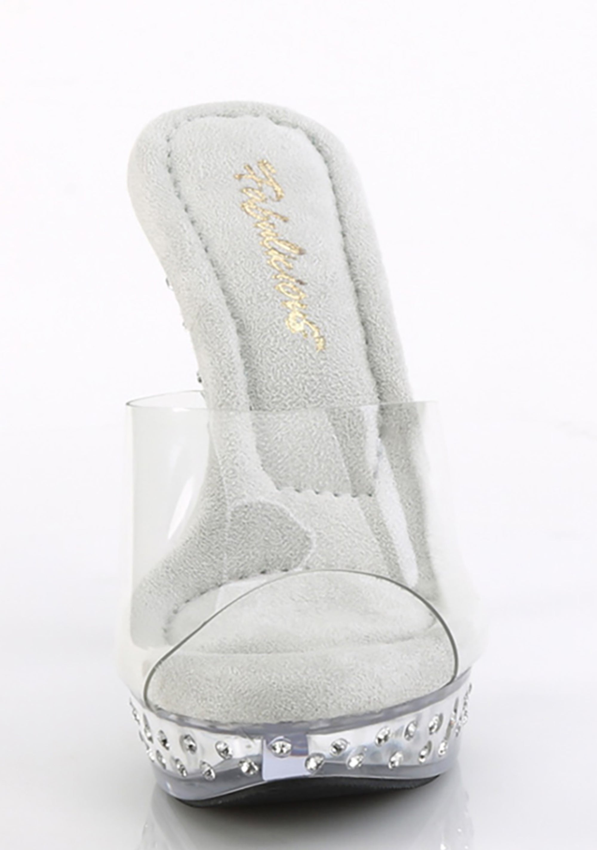 Cocktail-501 Platform Heels - Rhinestone