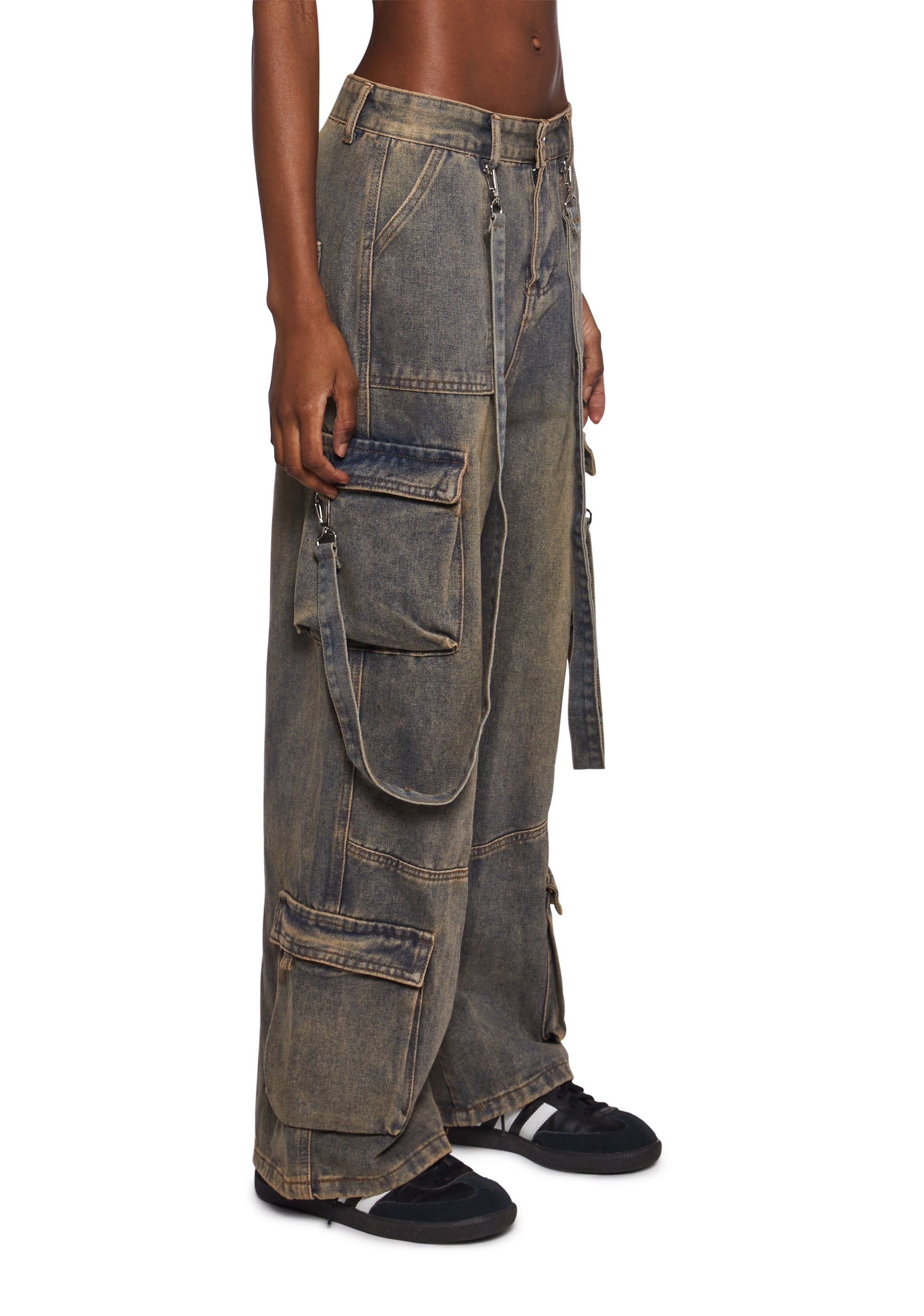 【DEARMINE】Burnell Denim Cargo Pants CARGO JEANS – Dolls Kill