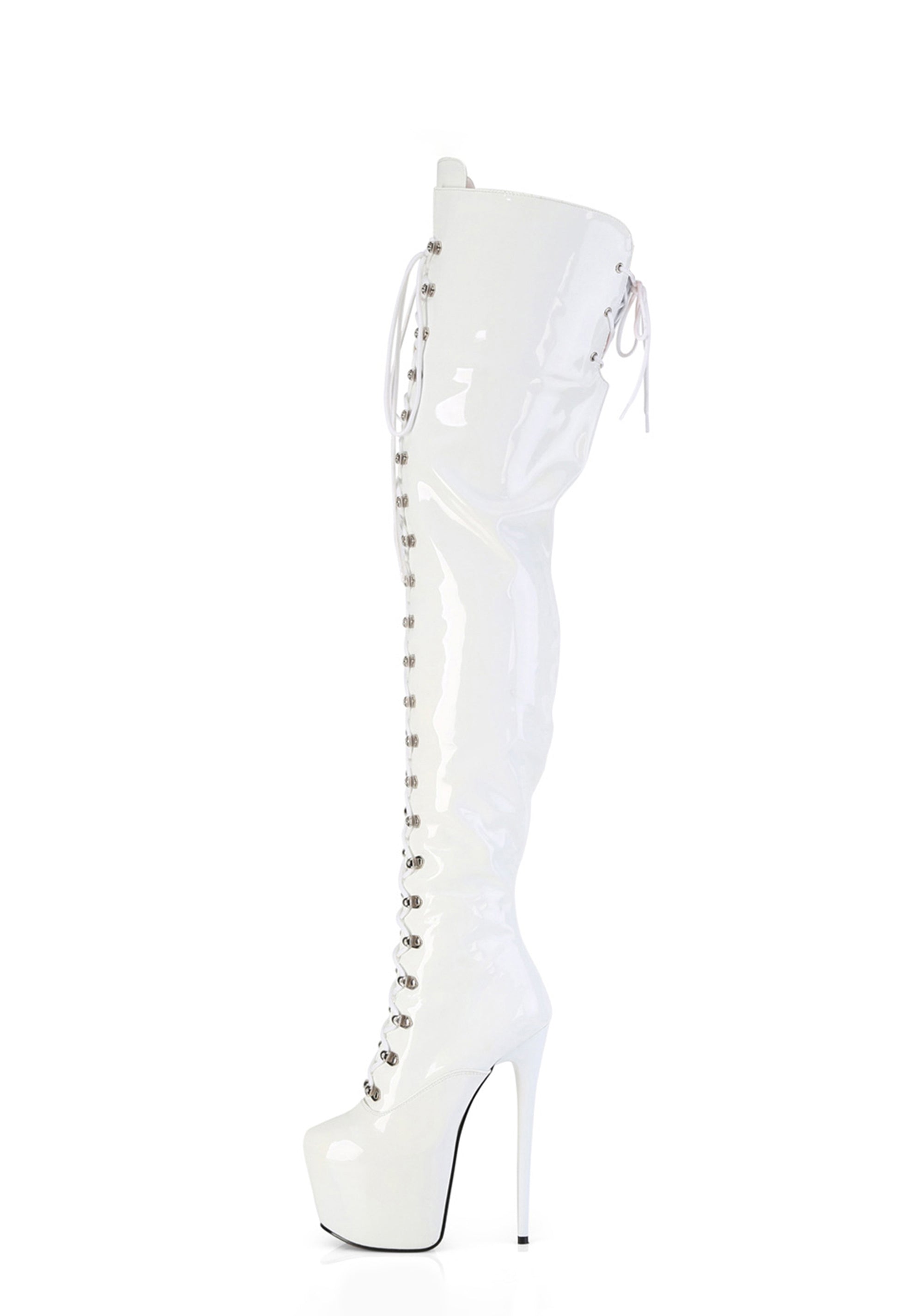 Jubilant-4012 Platform Boots - White