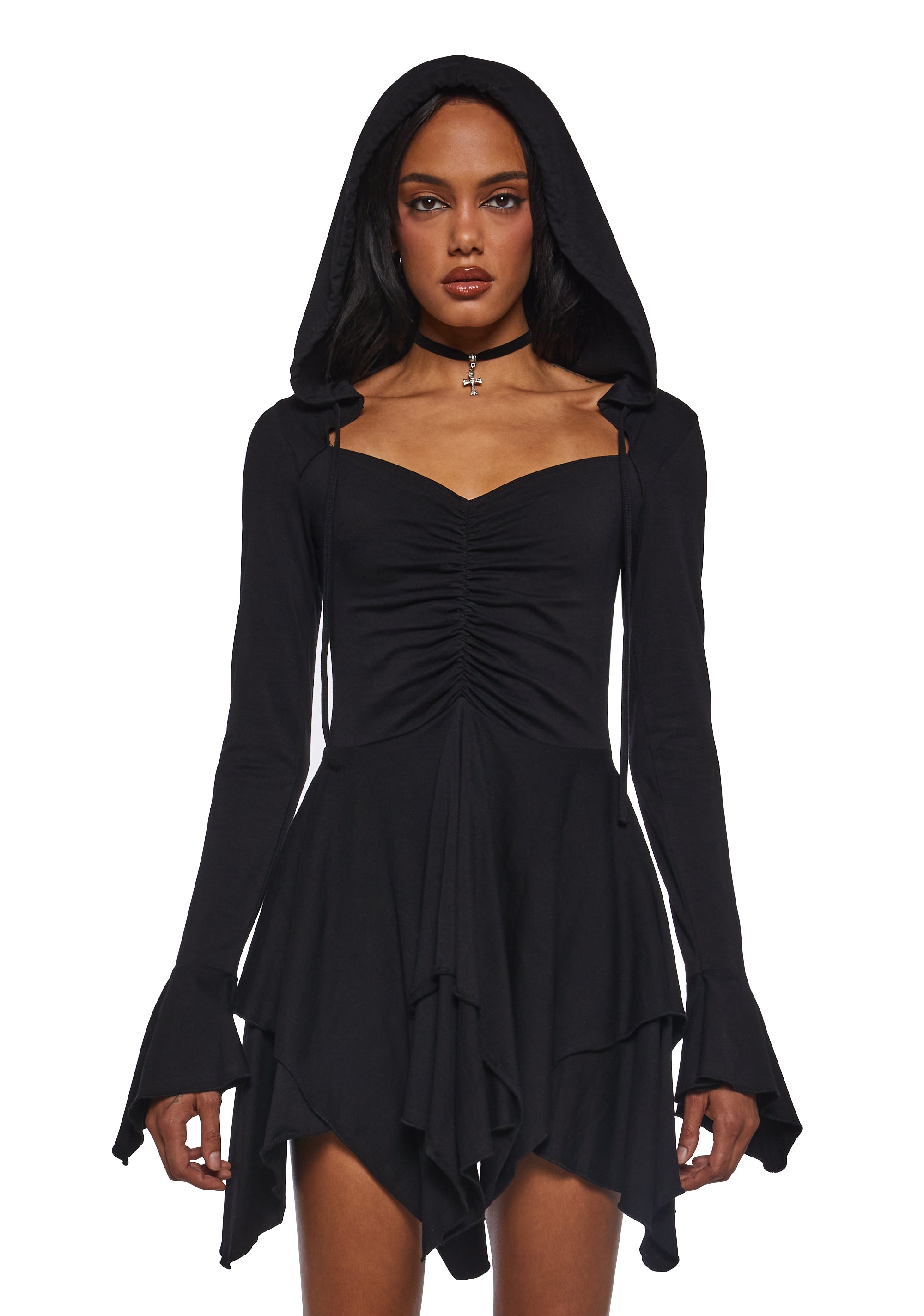 black fairy dress Flora Strapless Spread some dark magic this Halloween when you wear this Dark Fairy Costume Enchanted Dark Fairy Gown With