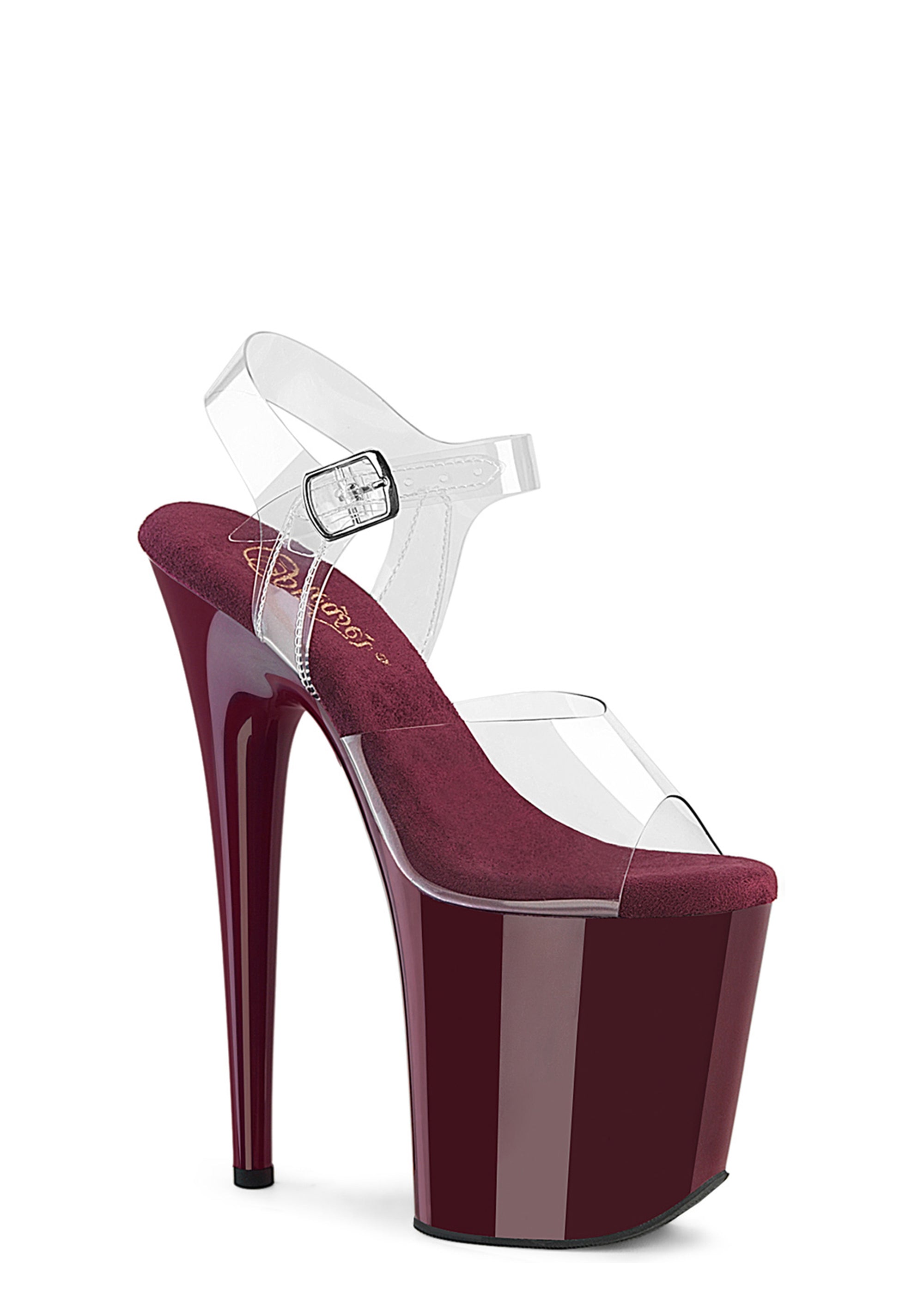 Flamingo-808 Platform Sandals - Burgundy