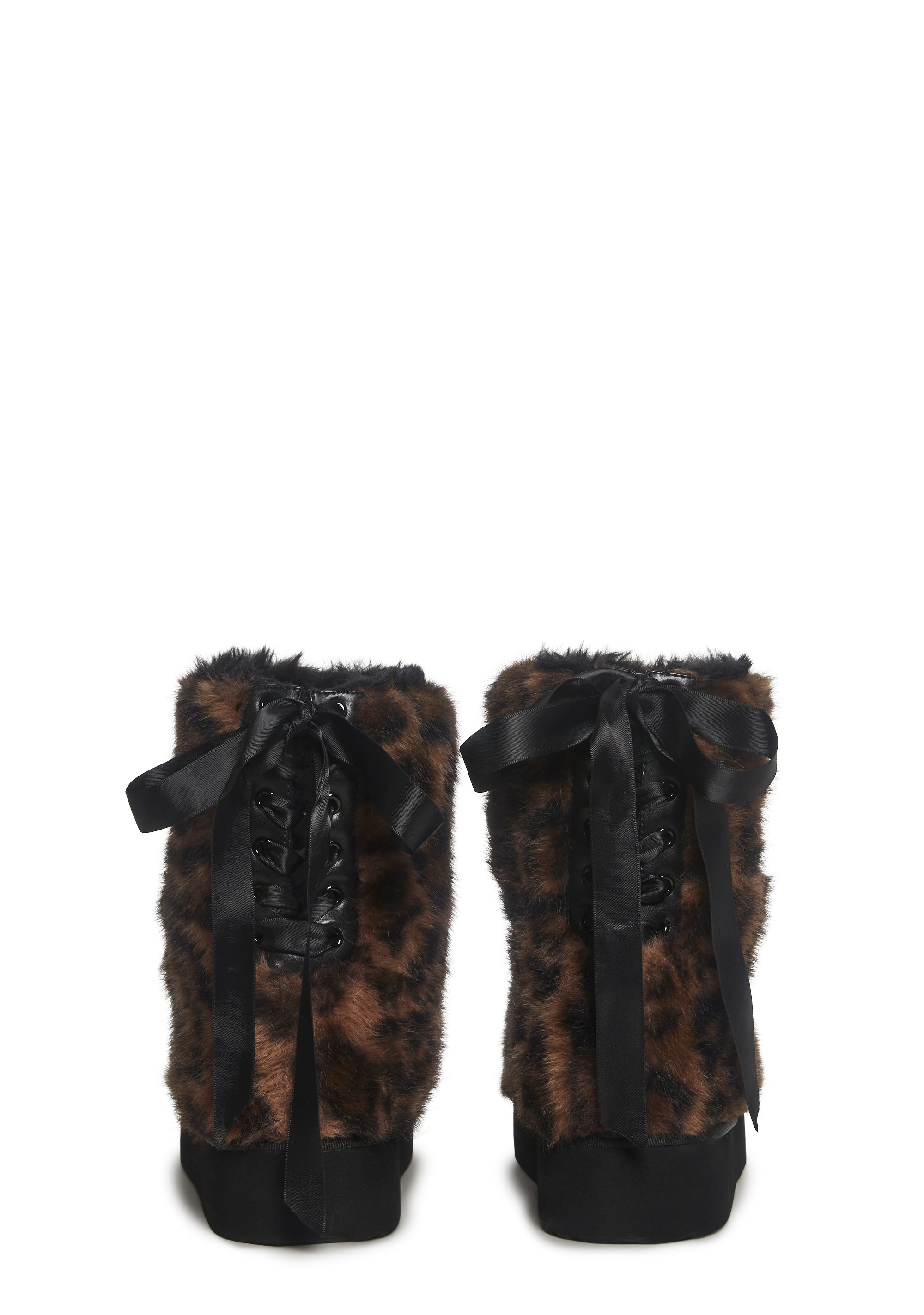 Leopard Faux Fur Booties