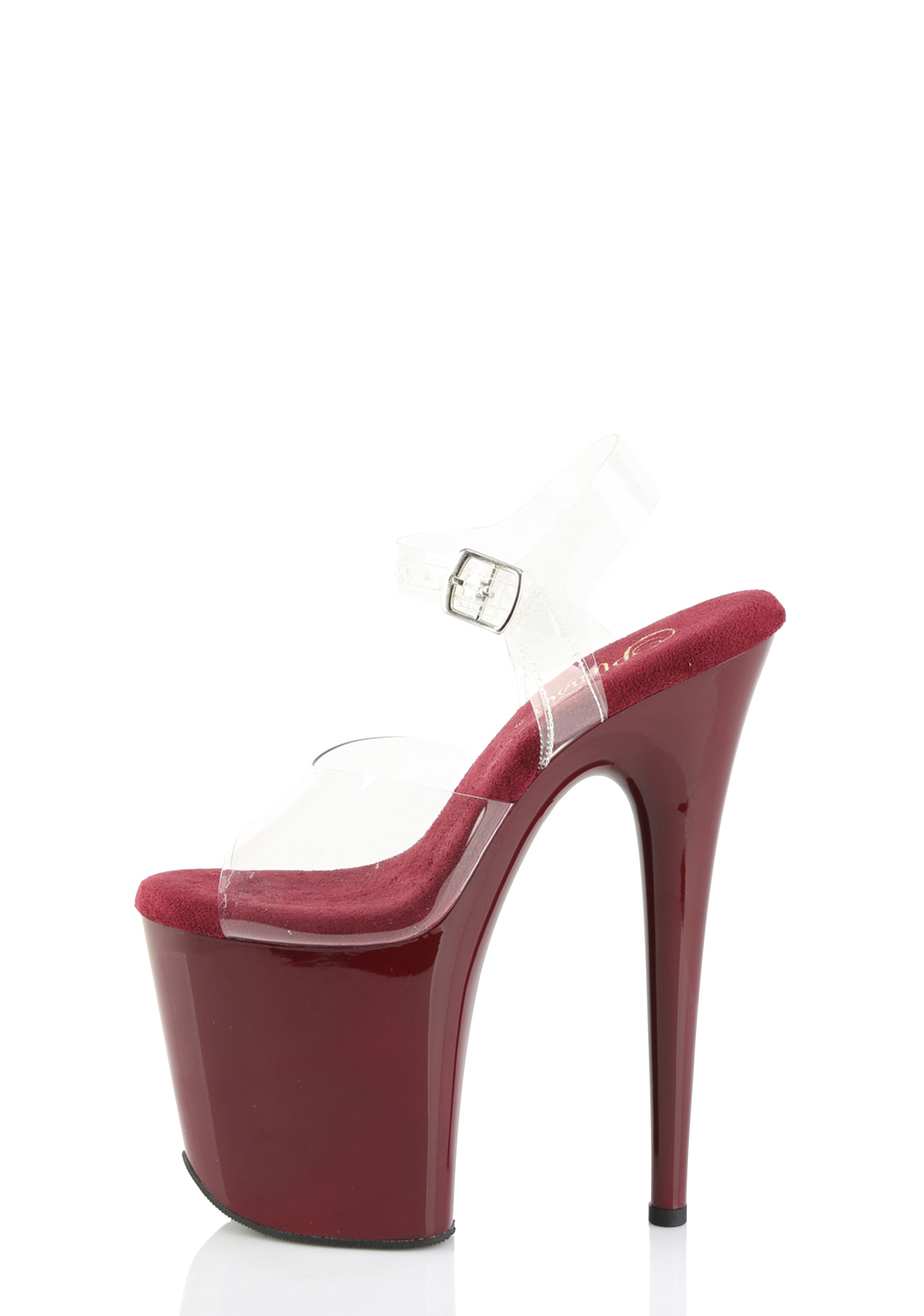 Flamingo-808 Platform Sandals - Burgundy