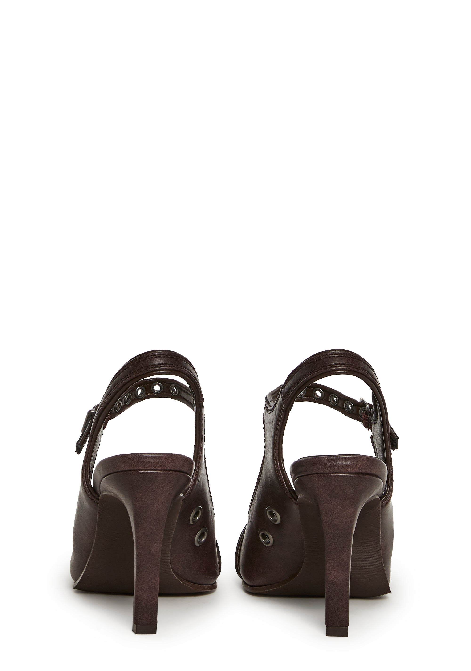 SLING BACK BUCKLE UPDATE BROWN