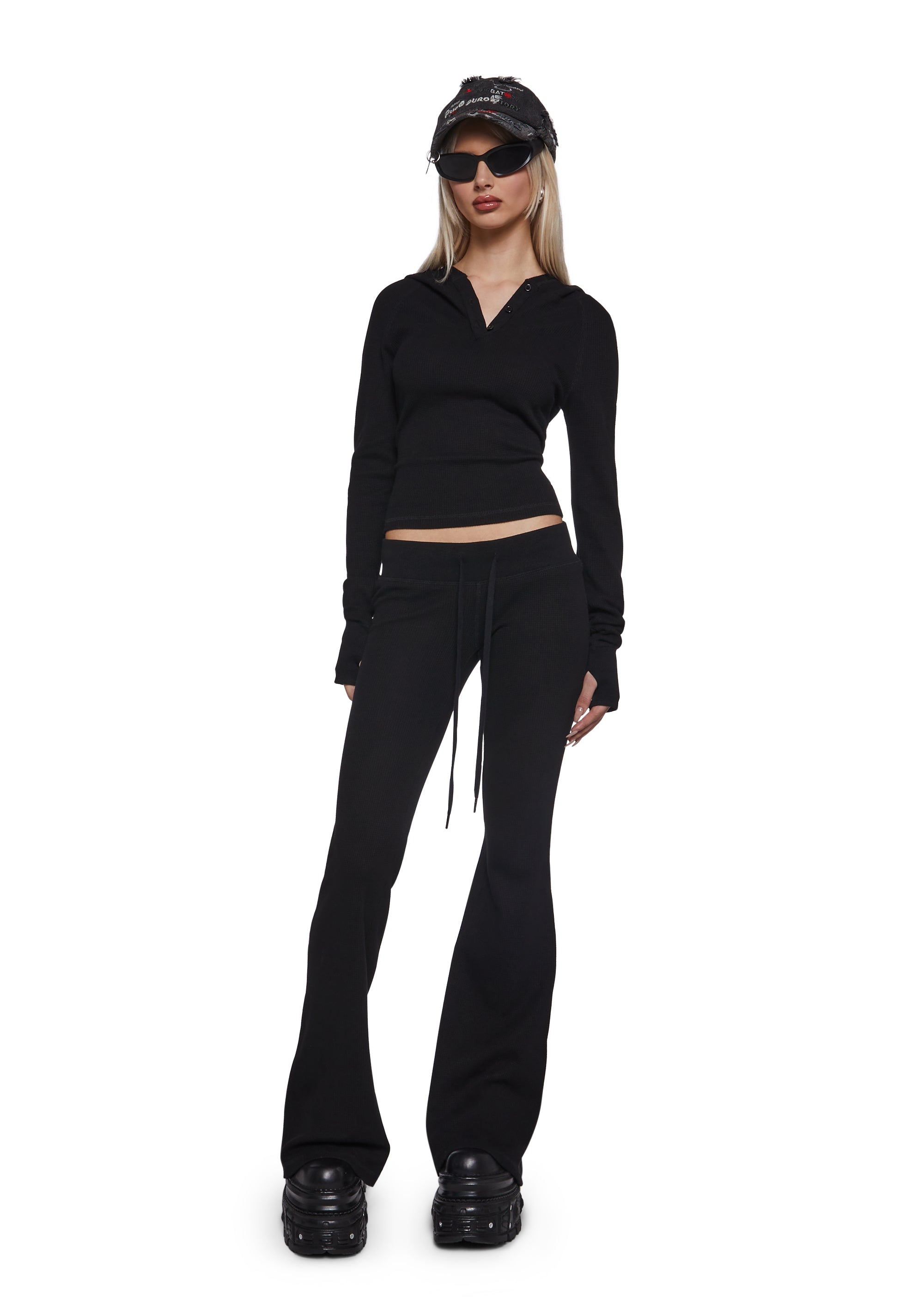 Thermal Flared Pants