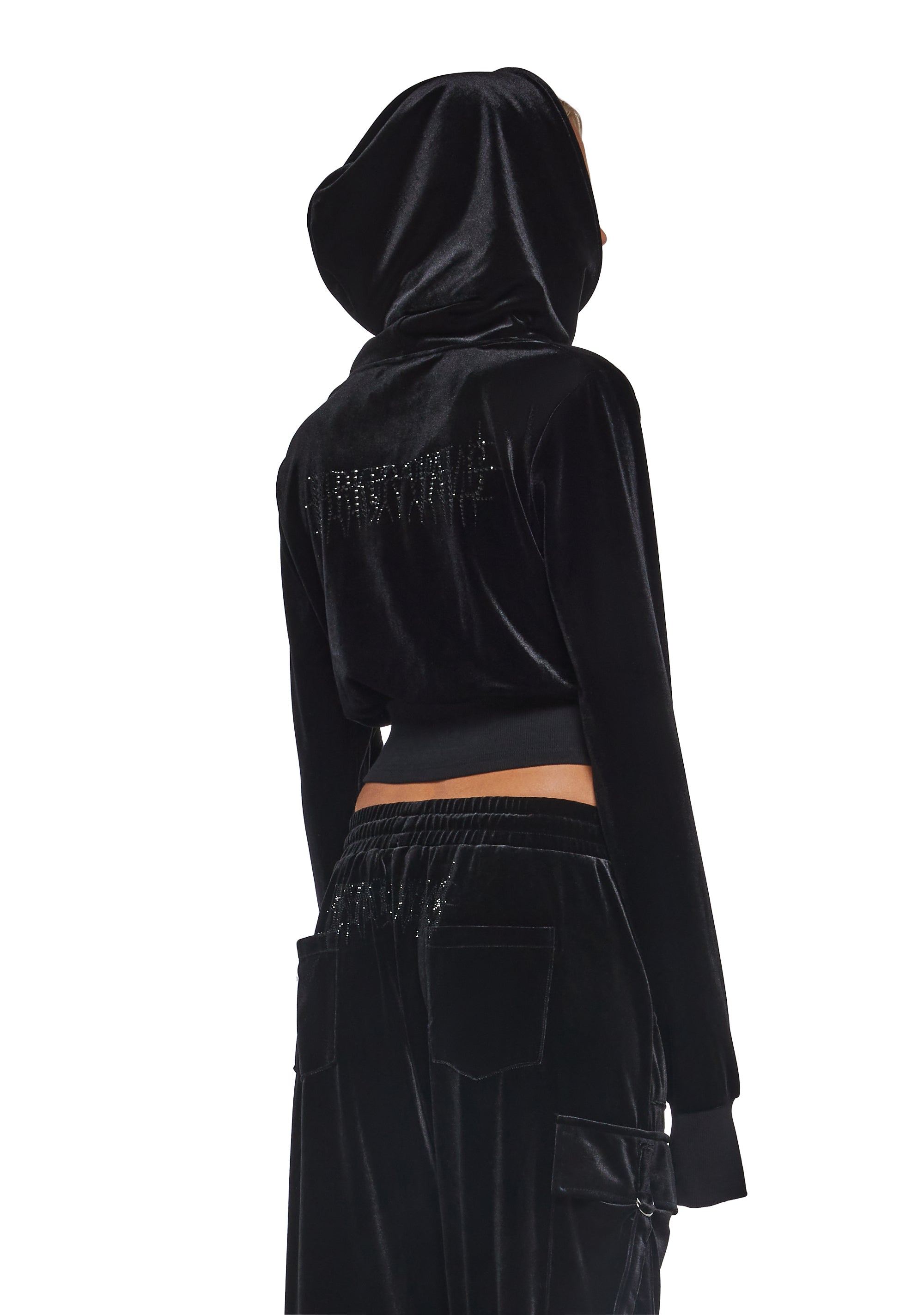 Ego Velour Corsetted Sweatshirt