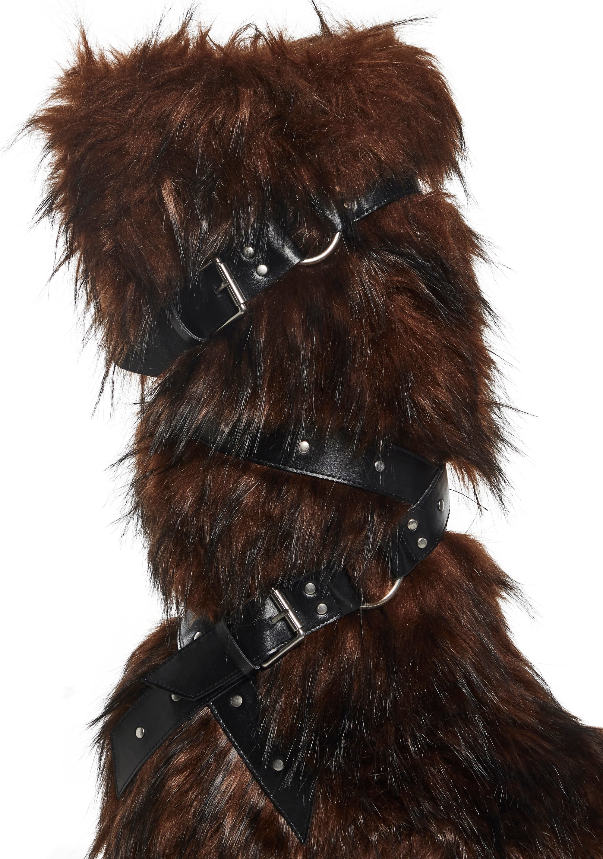 Wild Instincts Faux Fur Boots - Chocolate - alternate