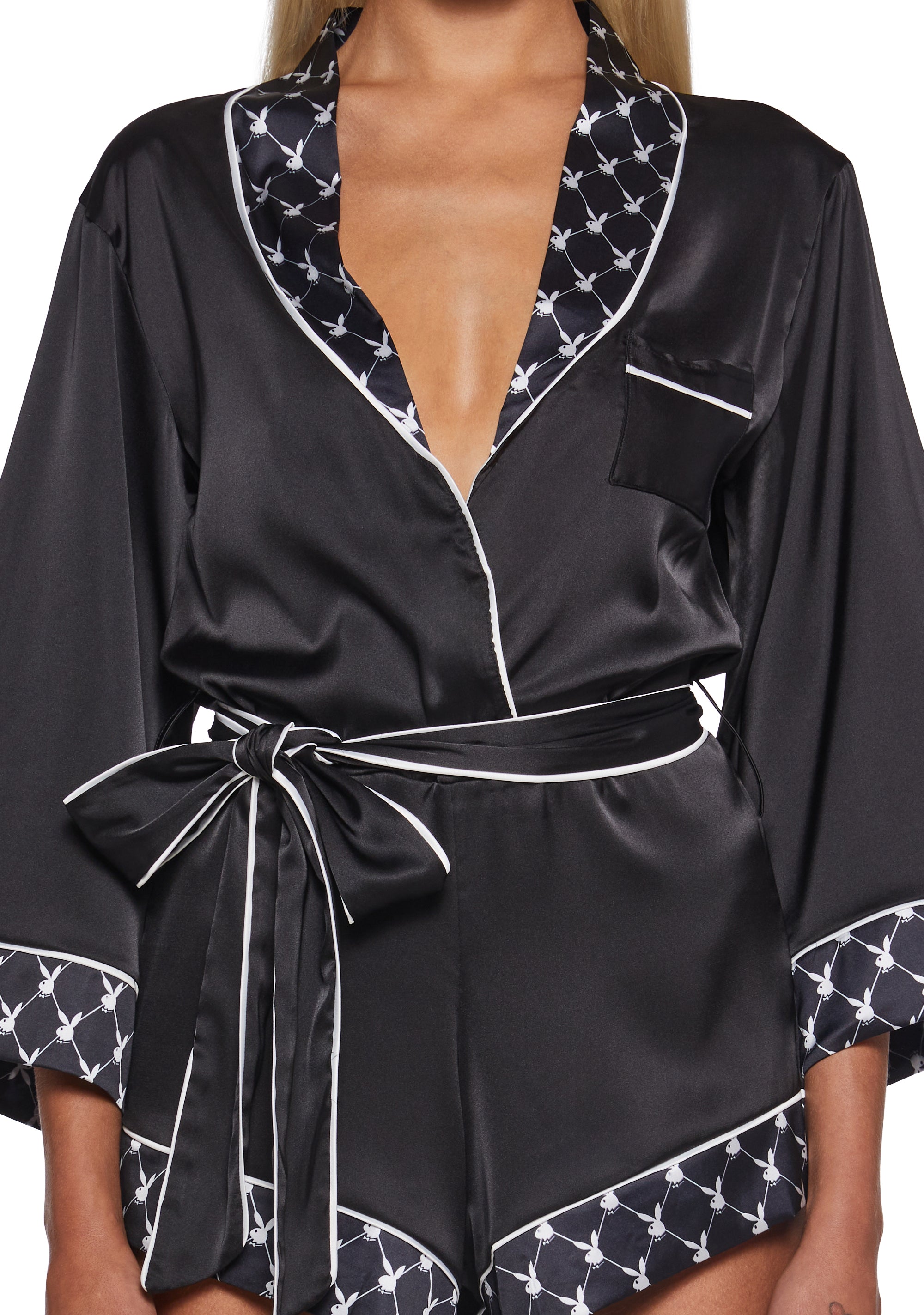 Playboy Bunny Smoke Lounge Romper