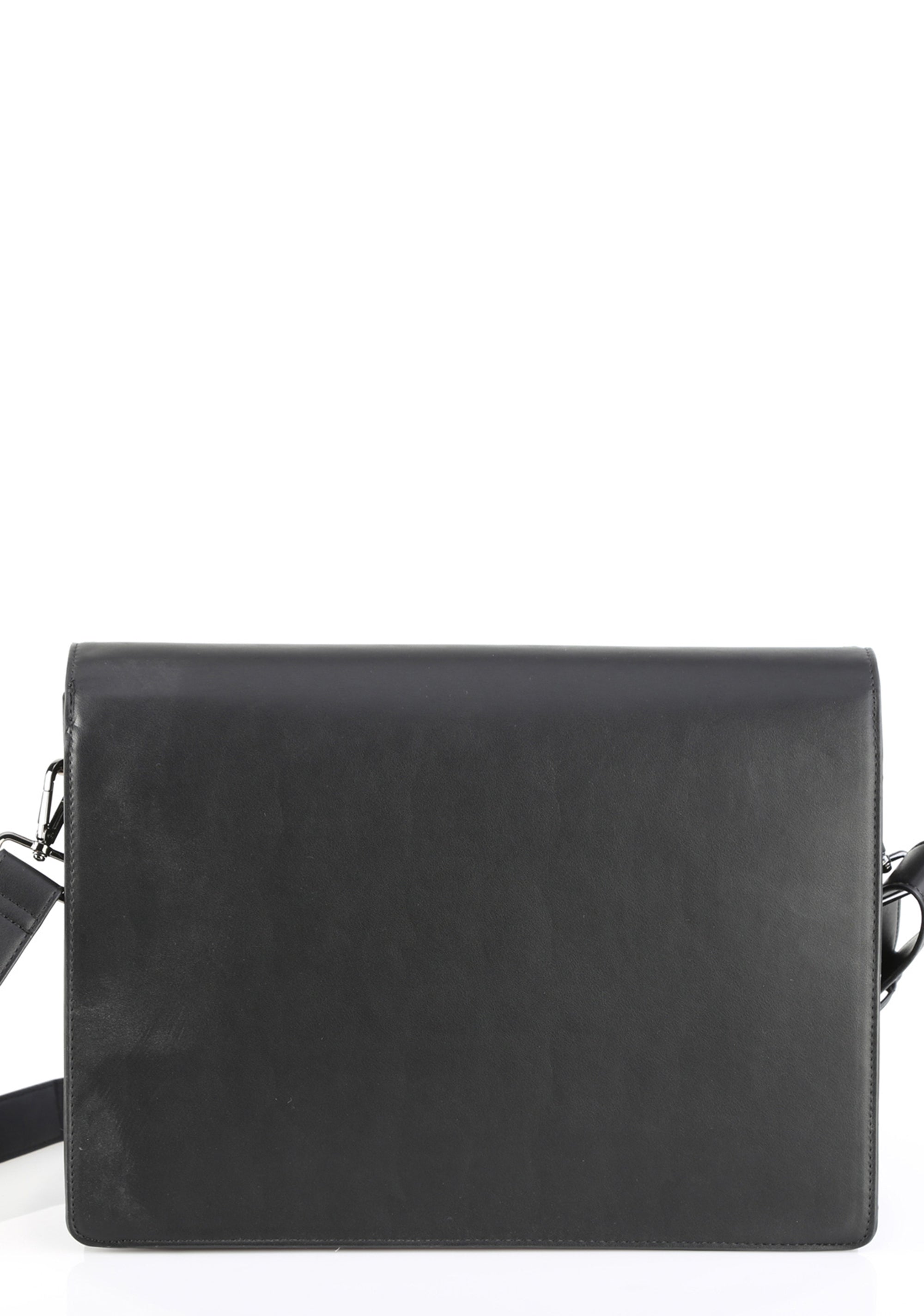 Faux Leather Large Crossbody Bag