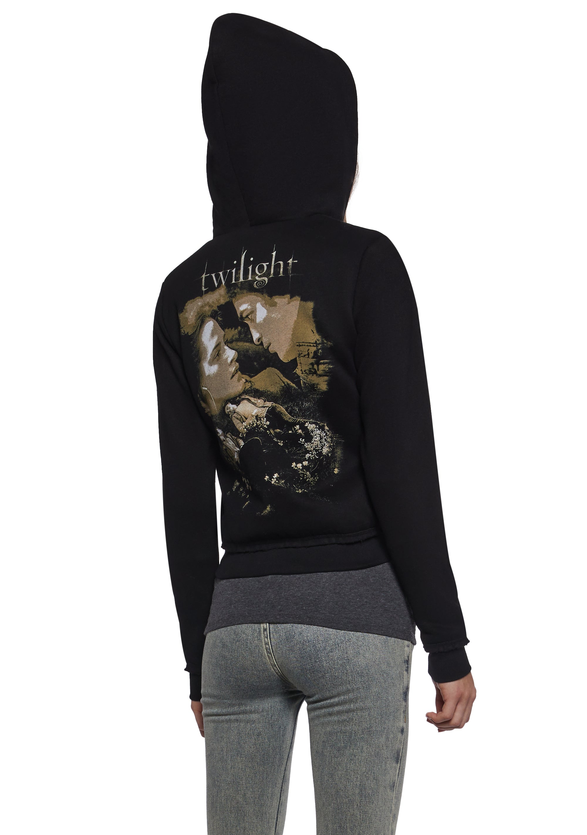 Dolls Kill x Twilight Bella Edward Meadow Fleece Zip Up Hoodie