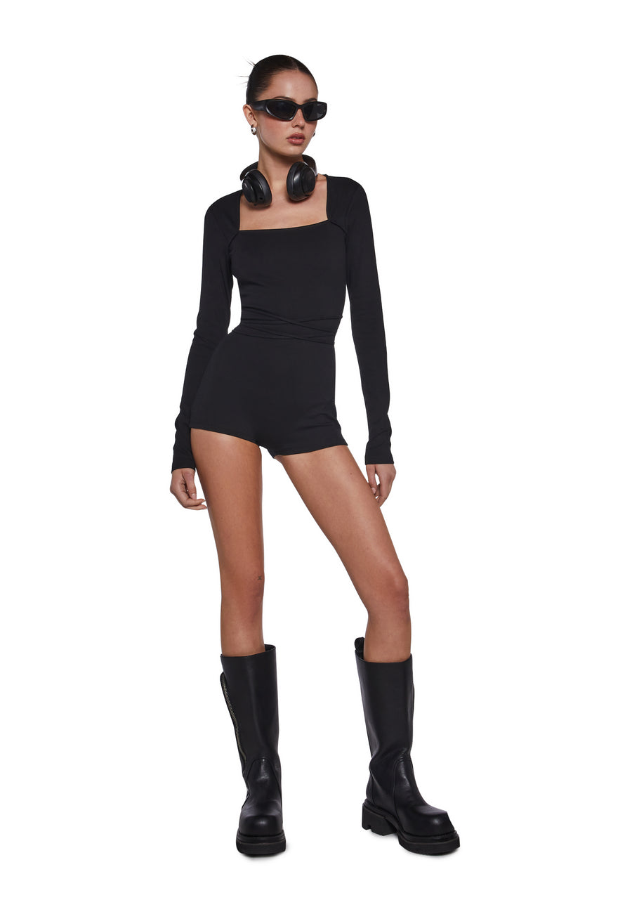 Signal Open Back Romper - alternate