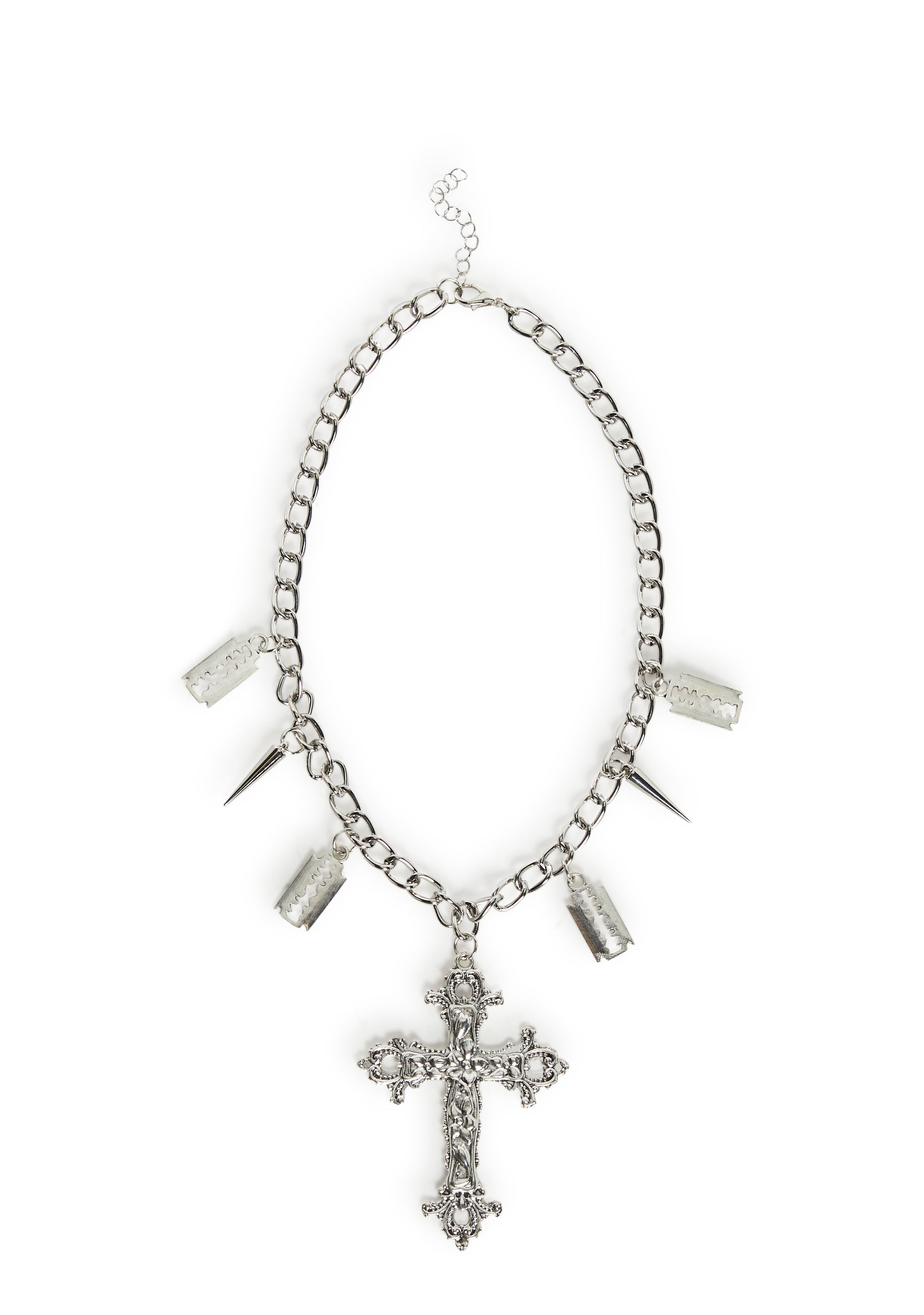 Goth Cross Necklace