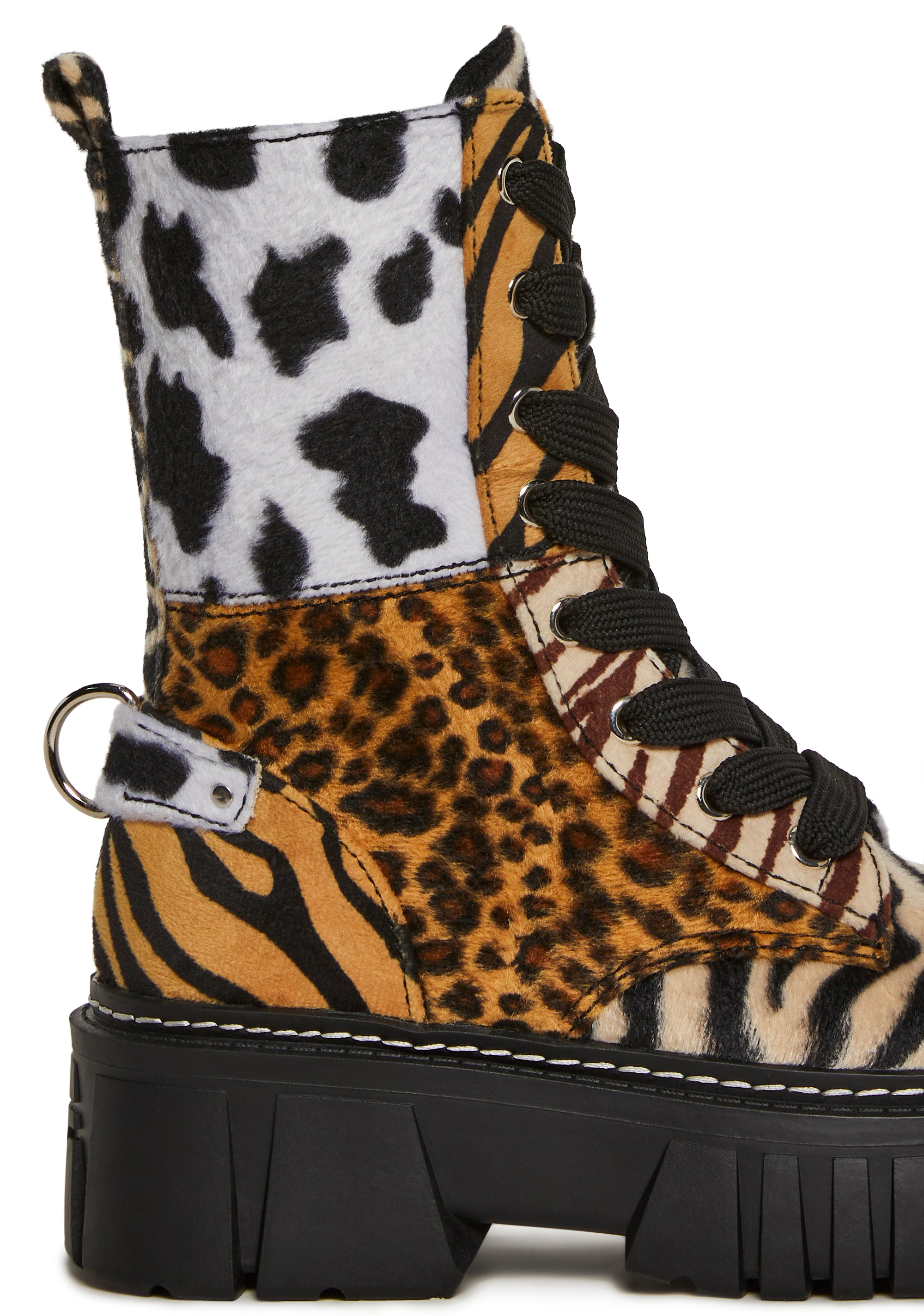 Party Animal Combat Boots - Multi - alternate
