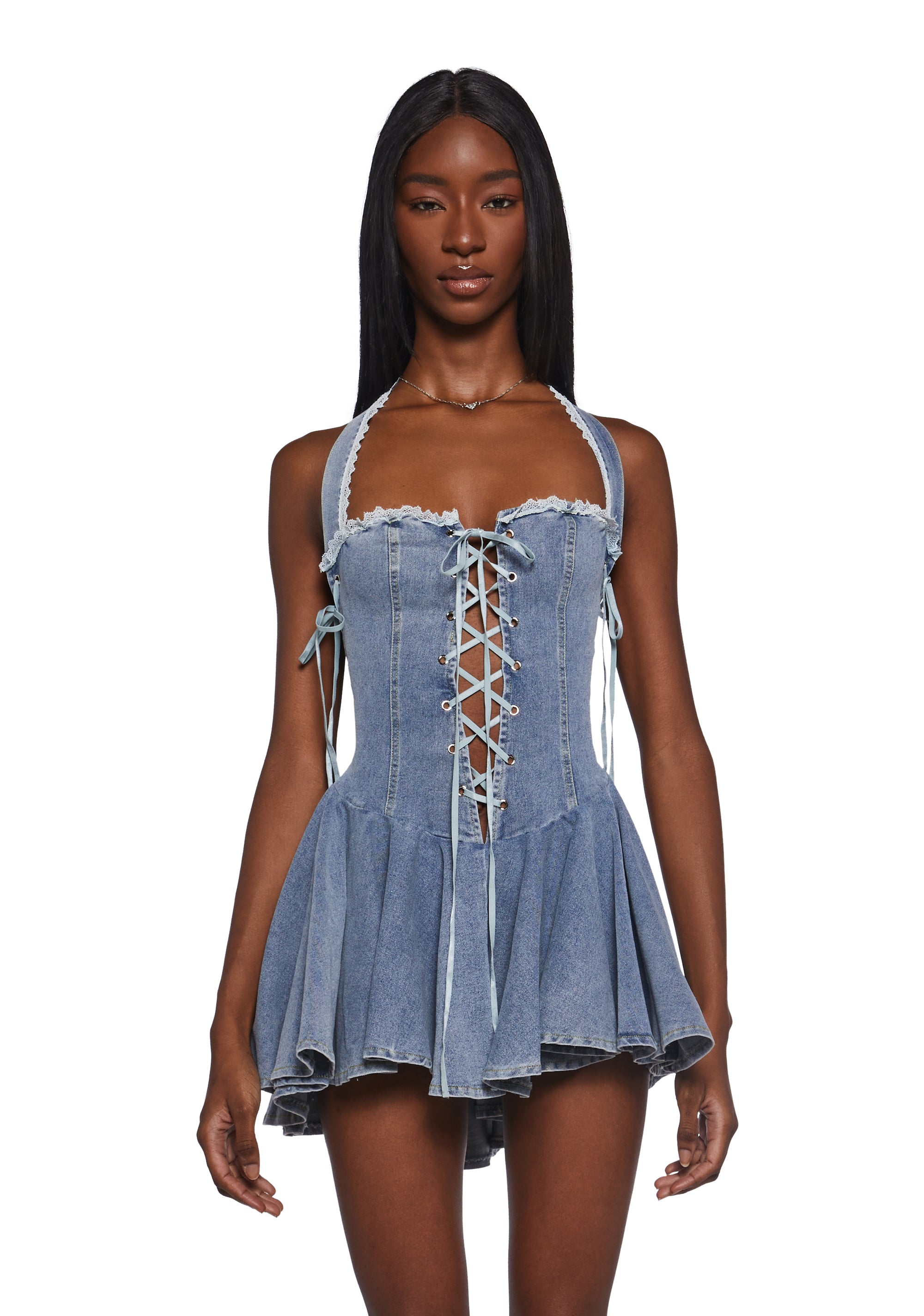 Chain Reaction Denim Dress