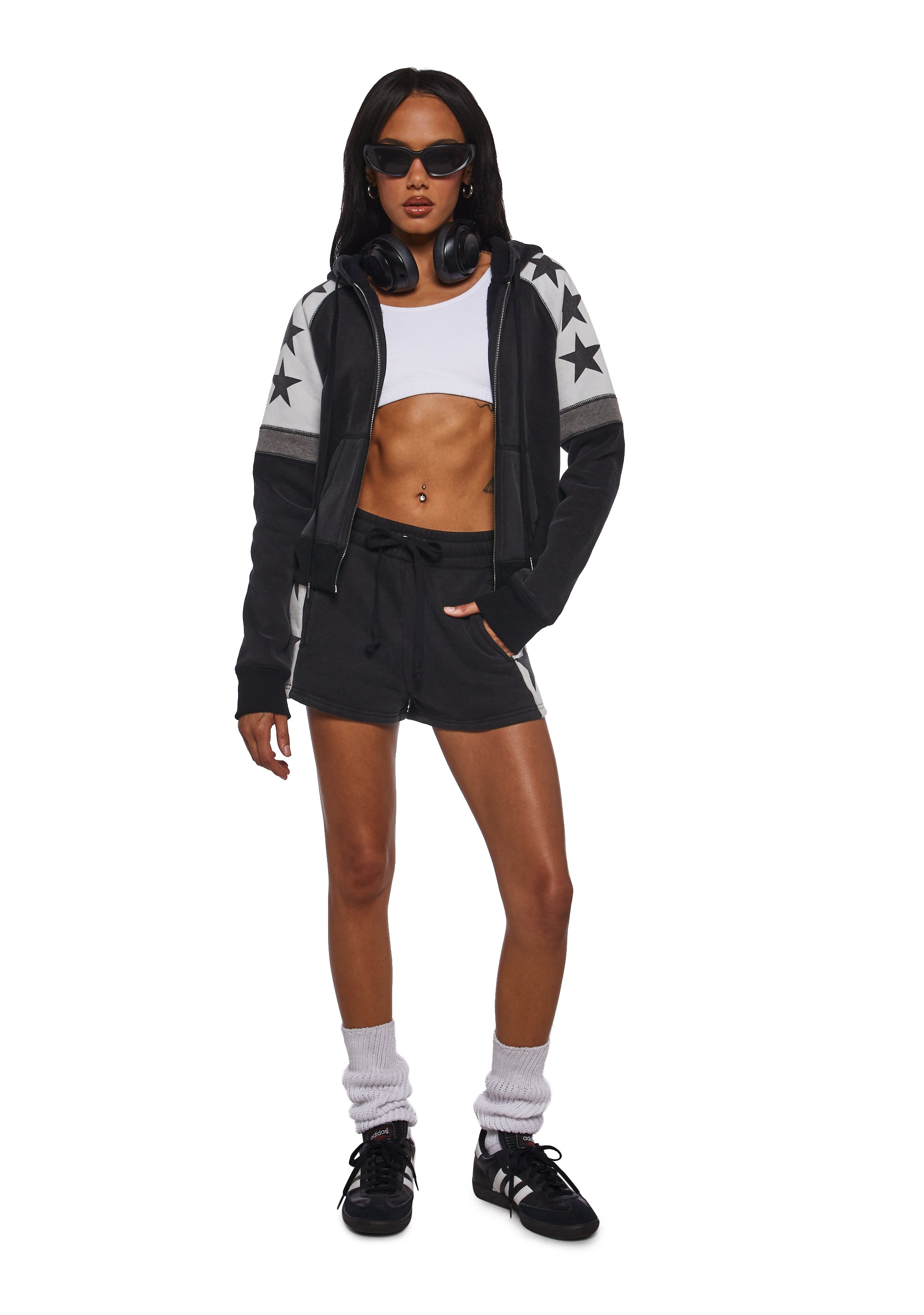 Starry Zip Up Hoodie