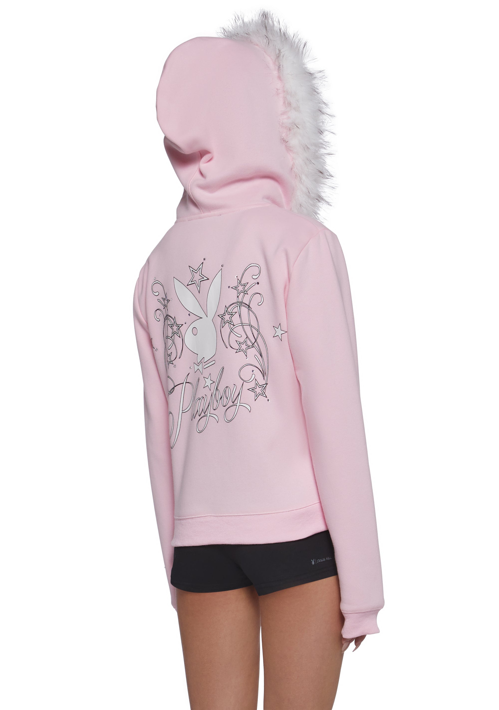 Faux Fur Trimmed Hoodie