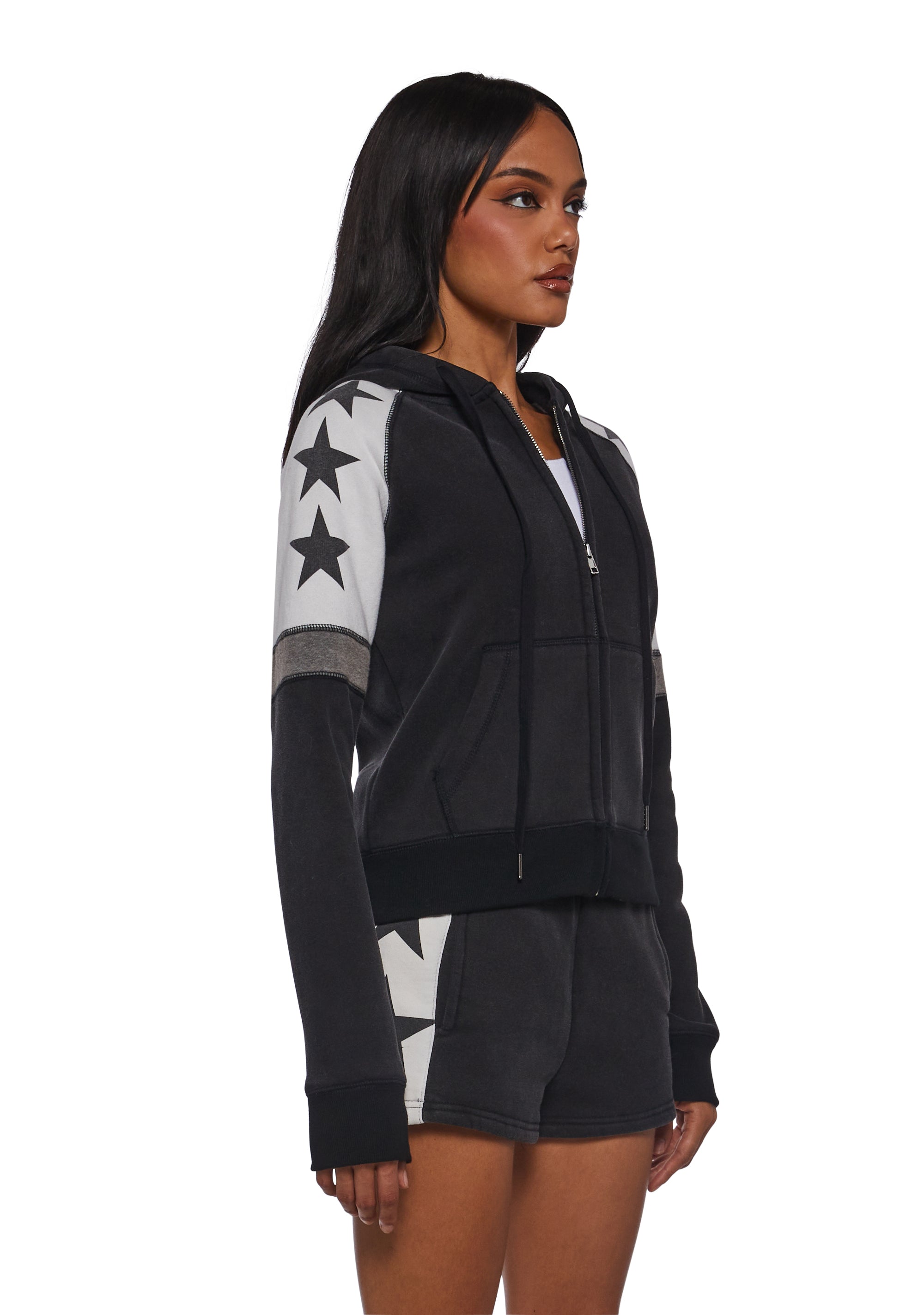 Starry Zip Up Hoodie