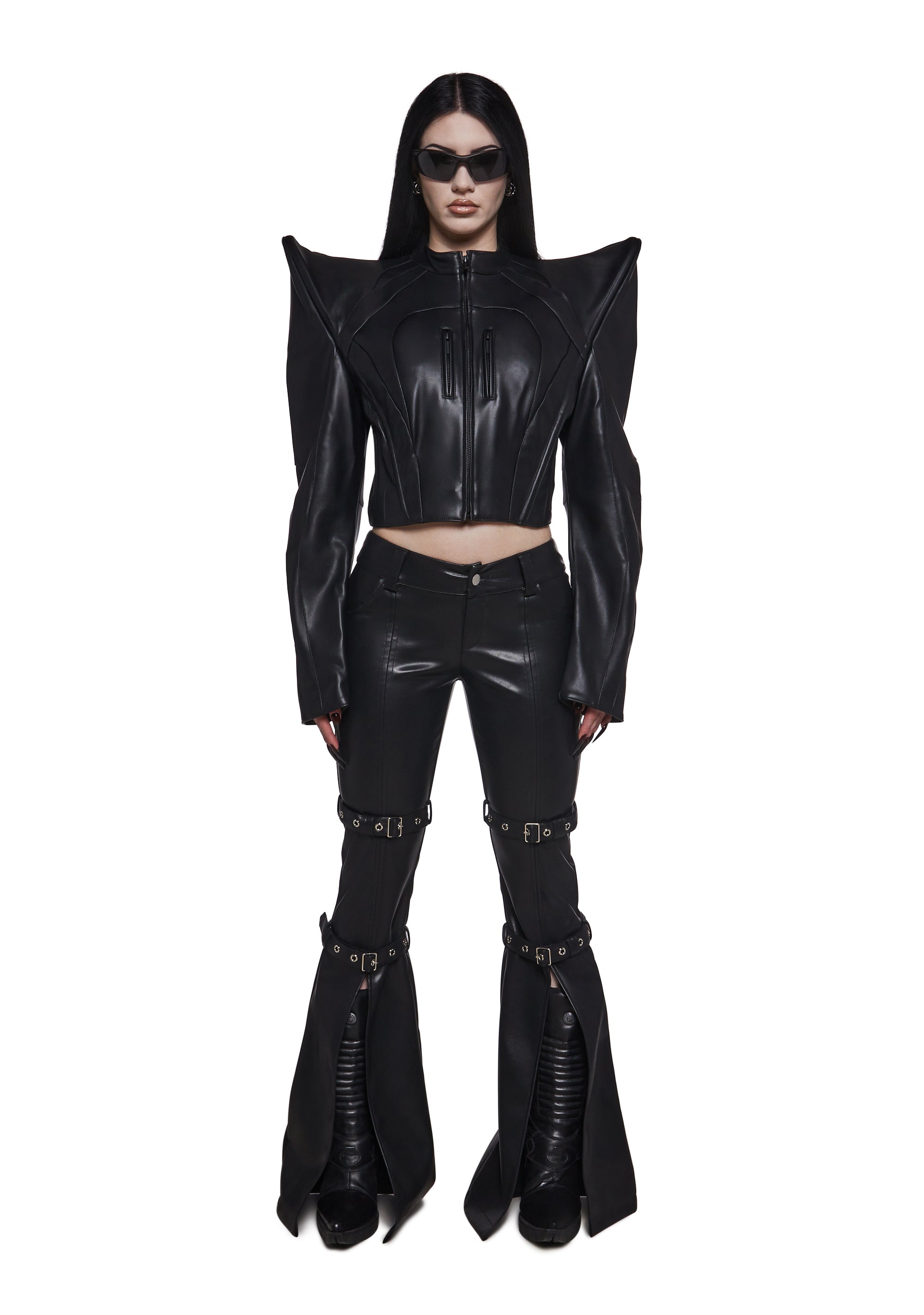 Namilia Spike Moto Jacket - Black – Dolls Kill