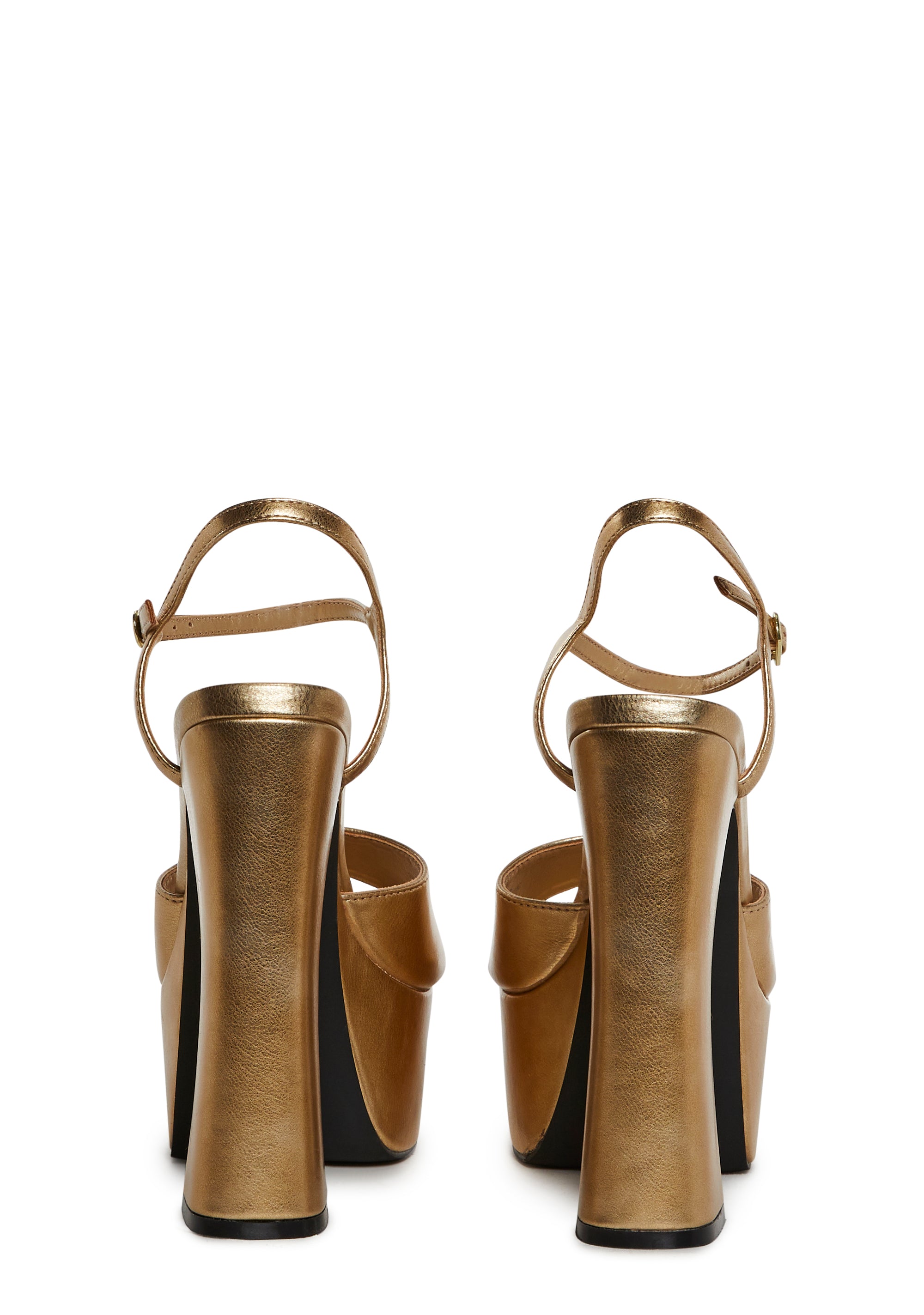 Golden Goddess Platform Heels
