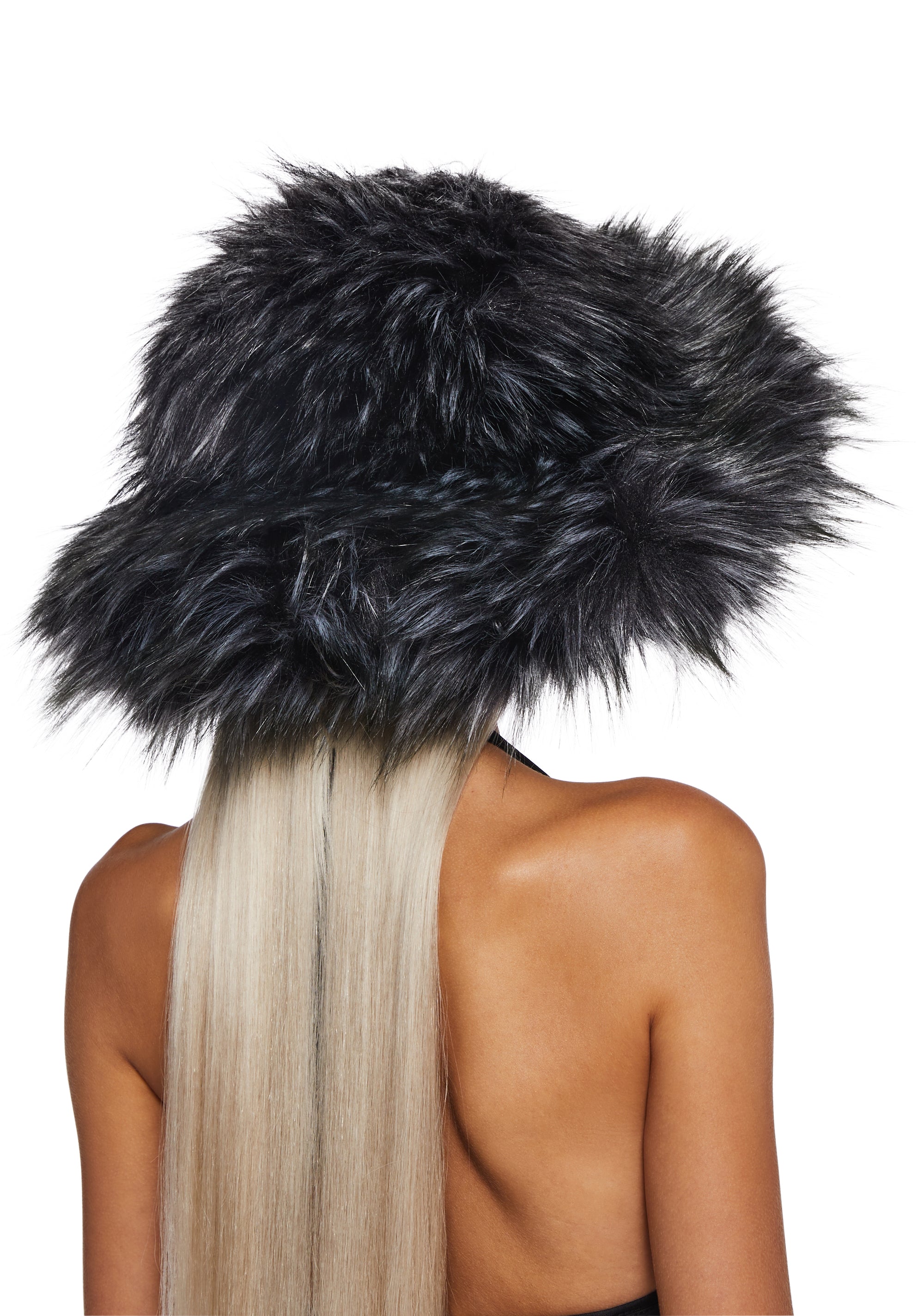 Chamber Faux Fur Bucket Hat - Gray