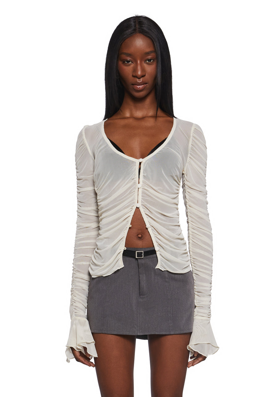 Divine Status Chiffon Blouse - Ivory