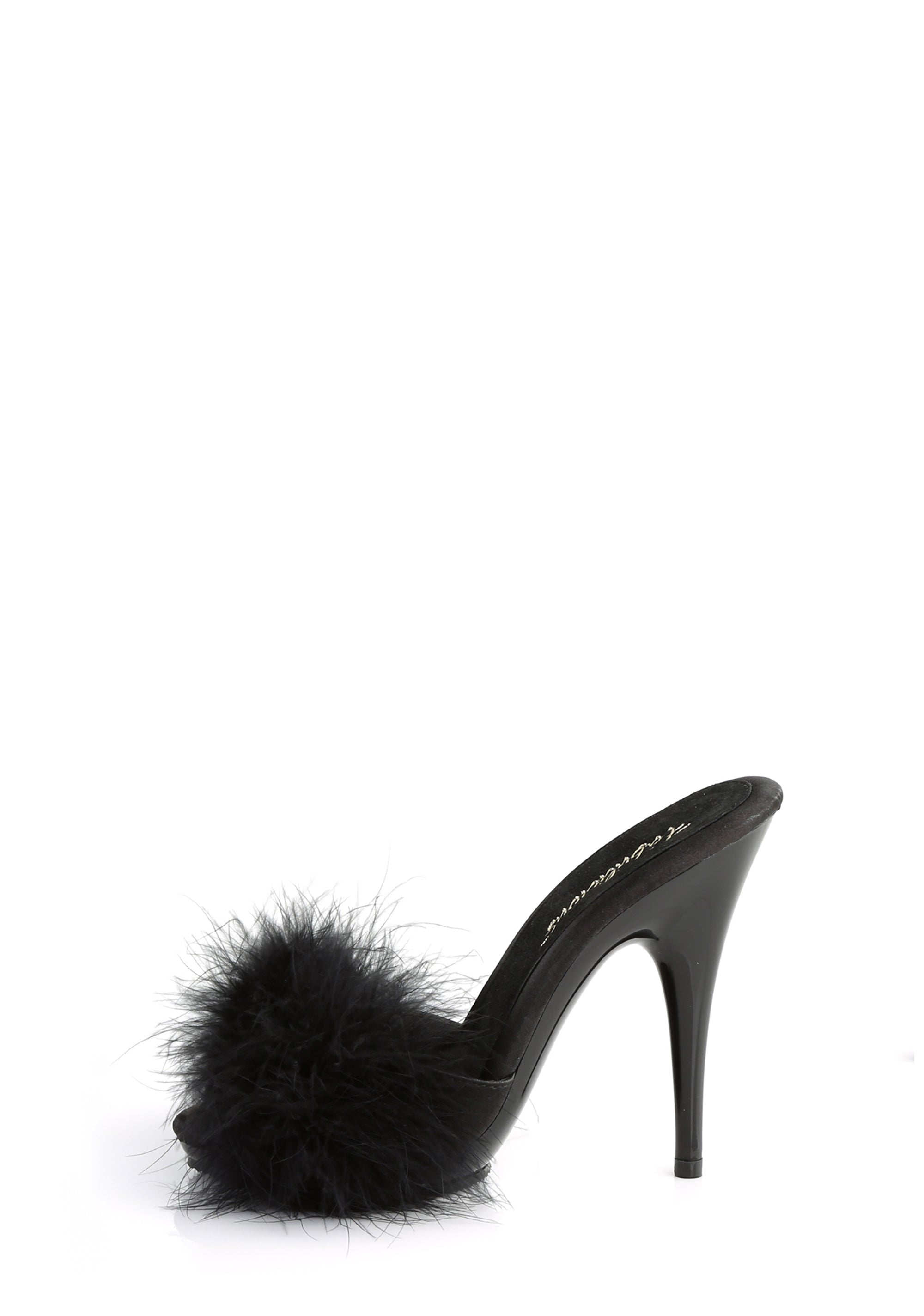 Poise-501 Marabou Slide Sandals