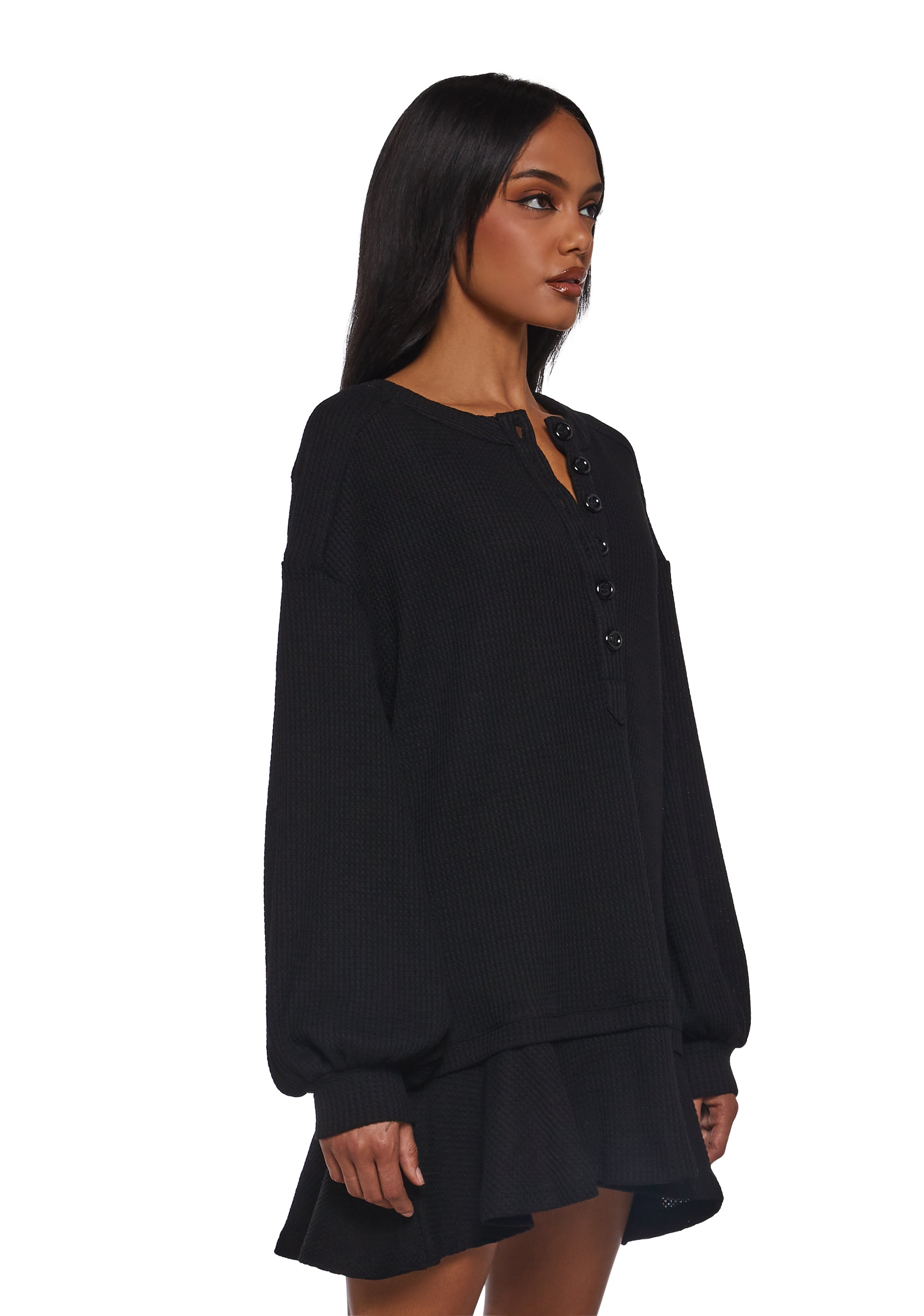 First Glances Trapeze Dress - Black