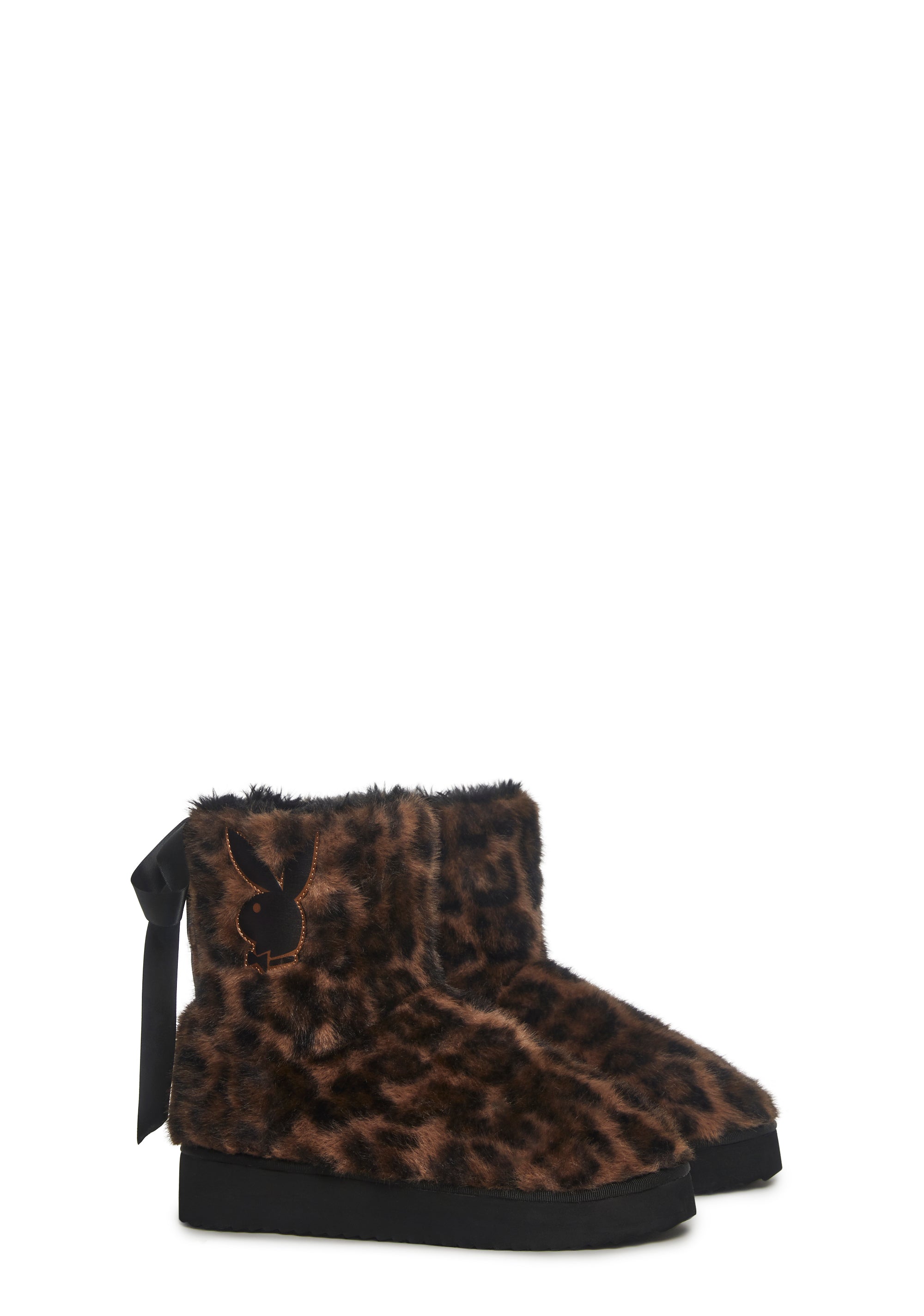 Leopard Faux Fur Booties