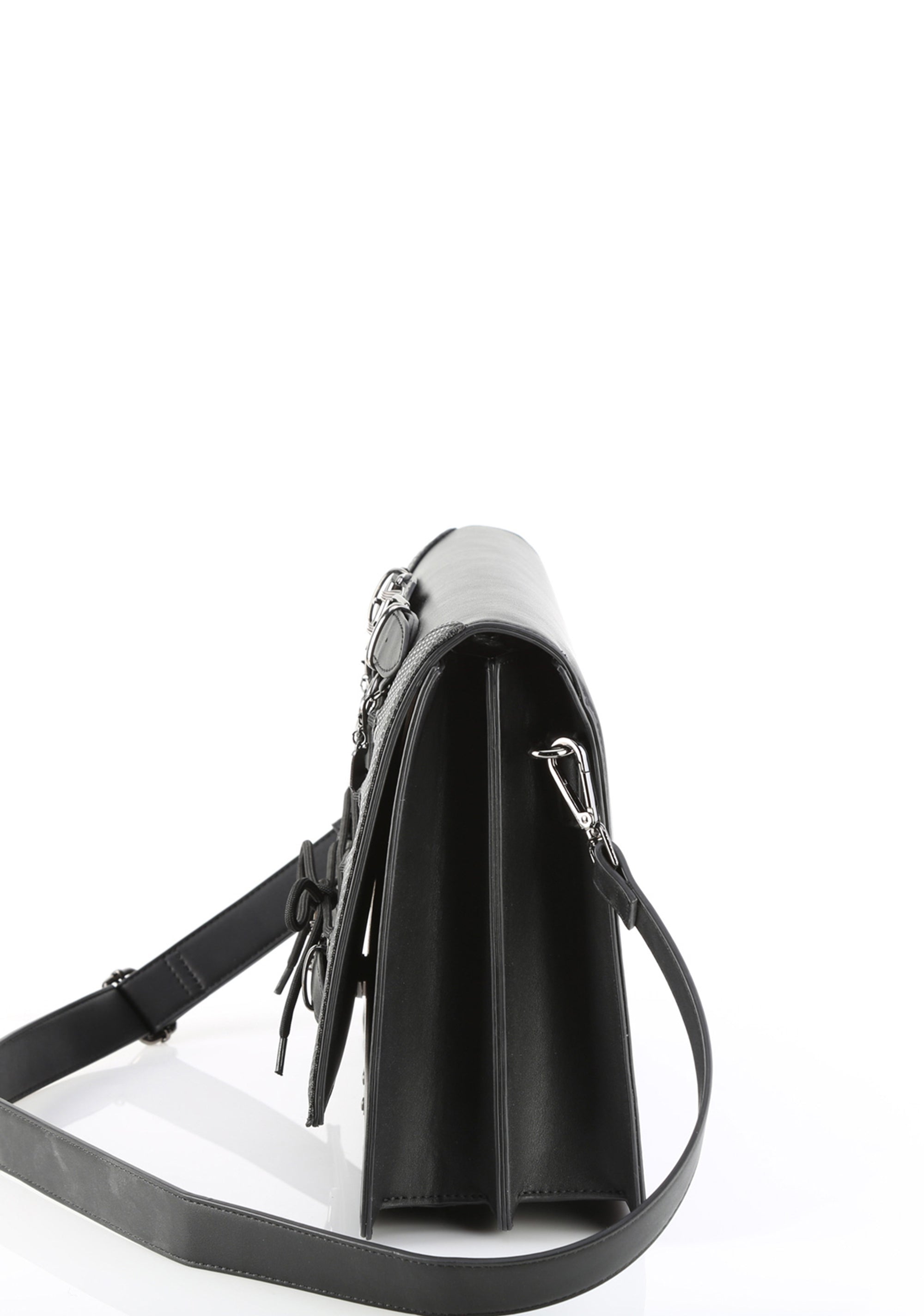 Faux Leather Large Crossbody Bag