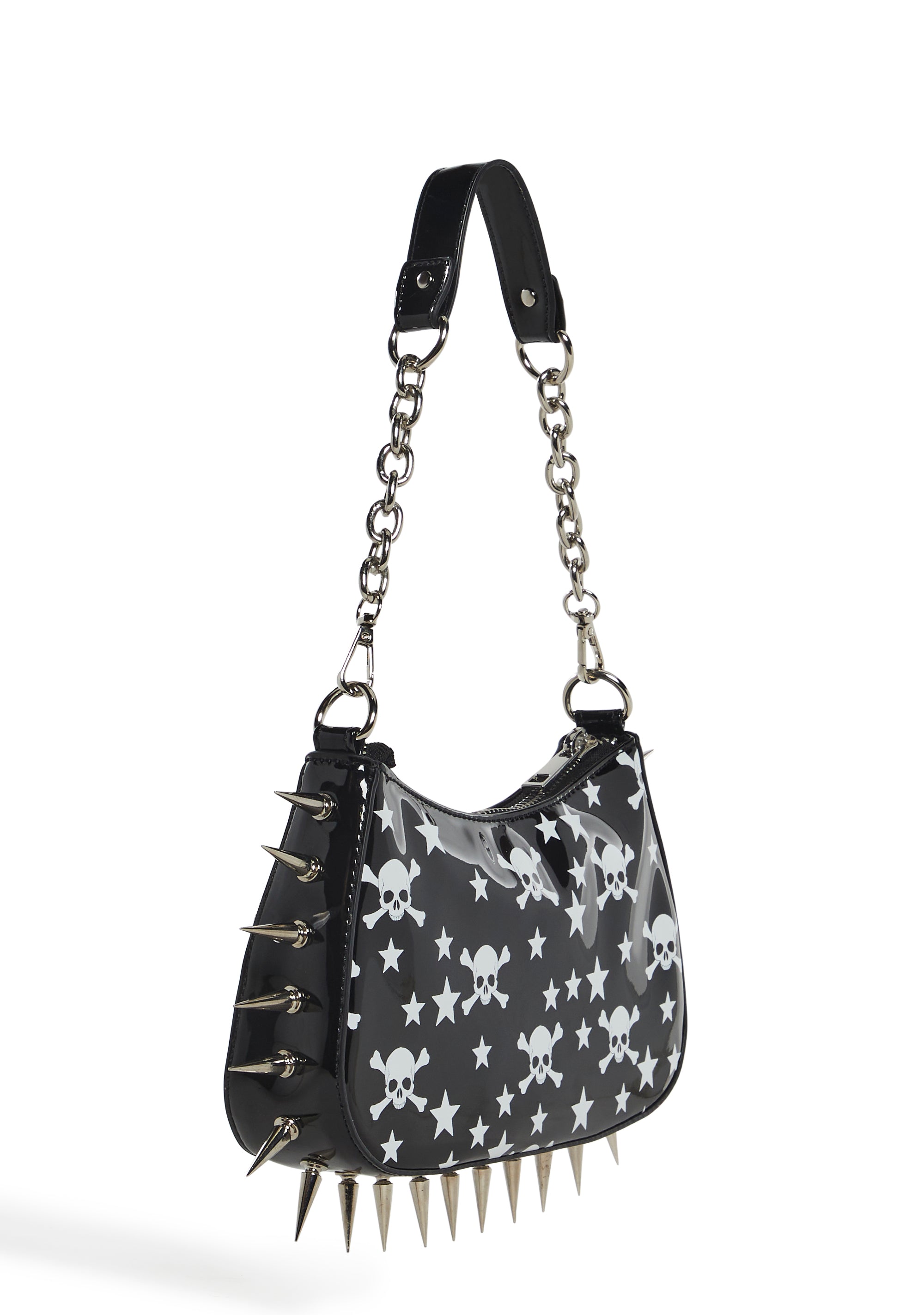 Punk Memories Spiked Shoulder Bag