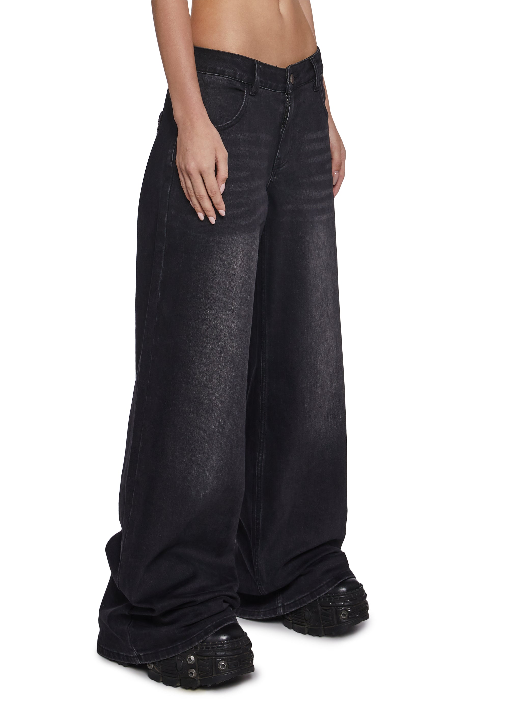 パンツ wide baggy rhinestones slacks Black Rhinestone Waistband Wide Leg Pants | Lime Lush Boutique