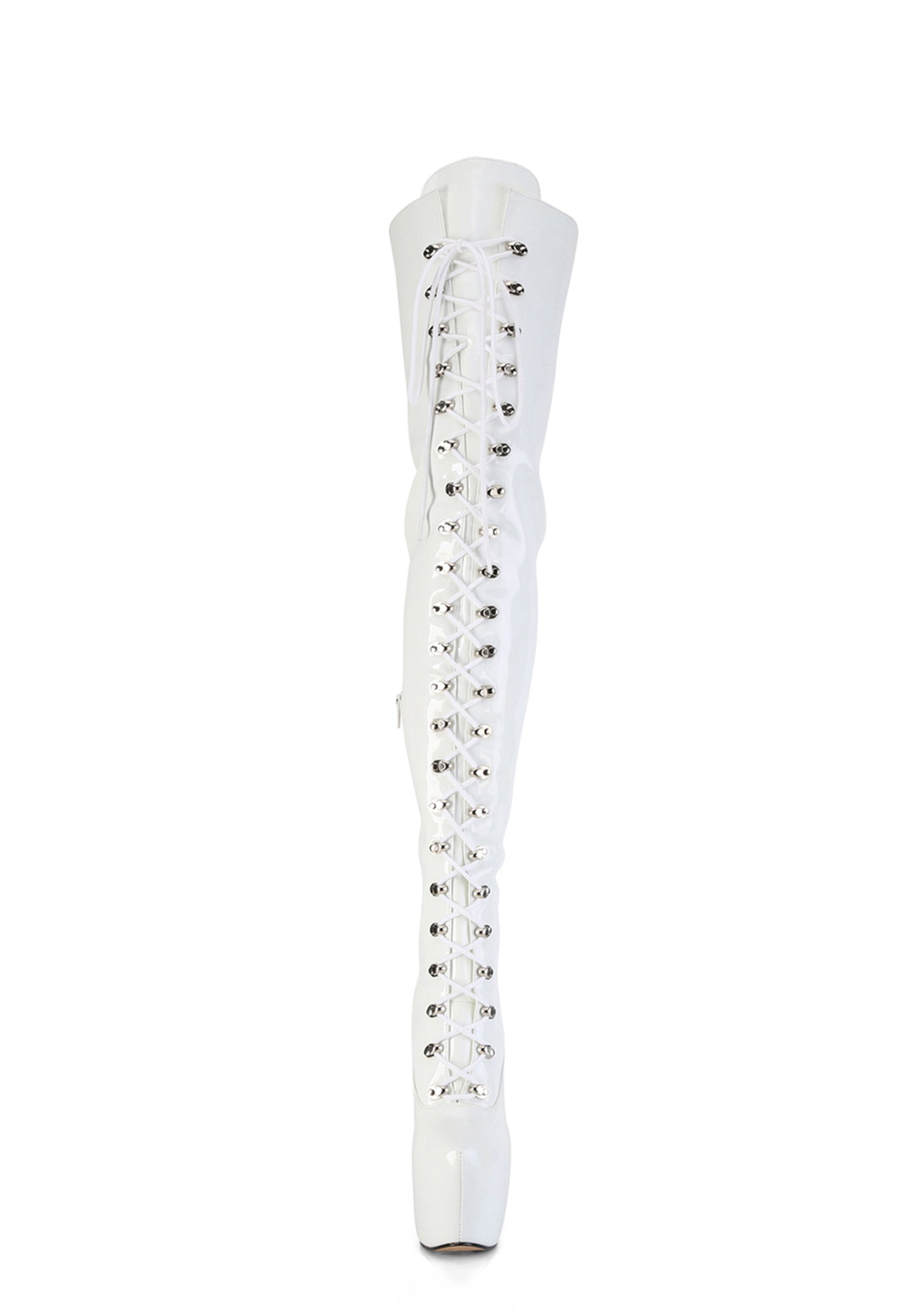 Jubilant-4012 Platform Boots - White