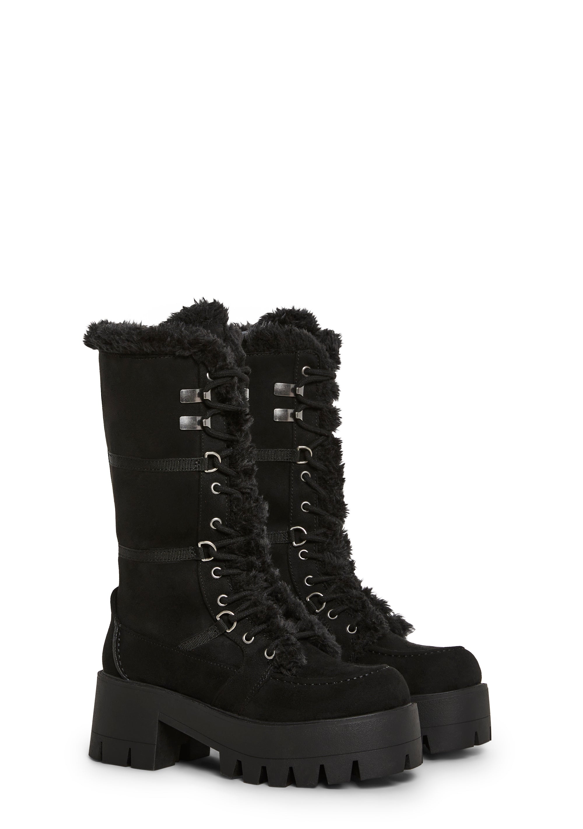 Grunge Trek Hiking Boots - Black
