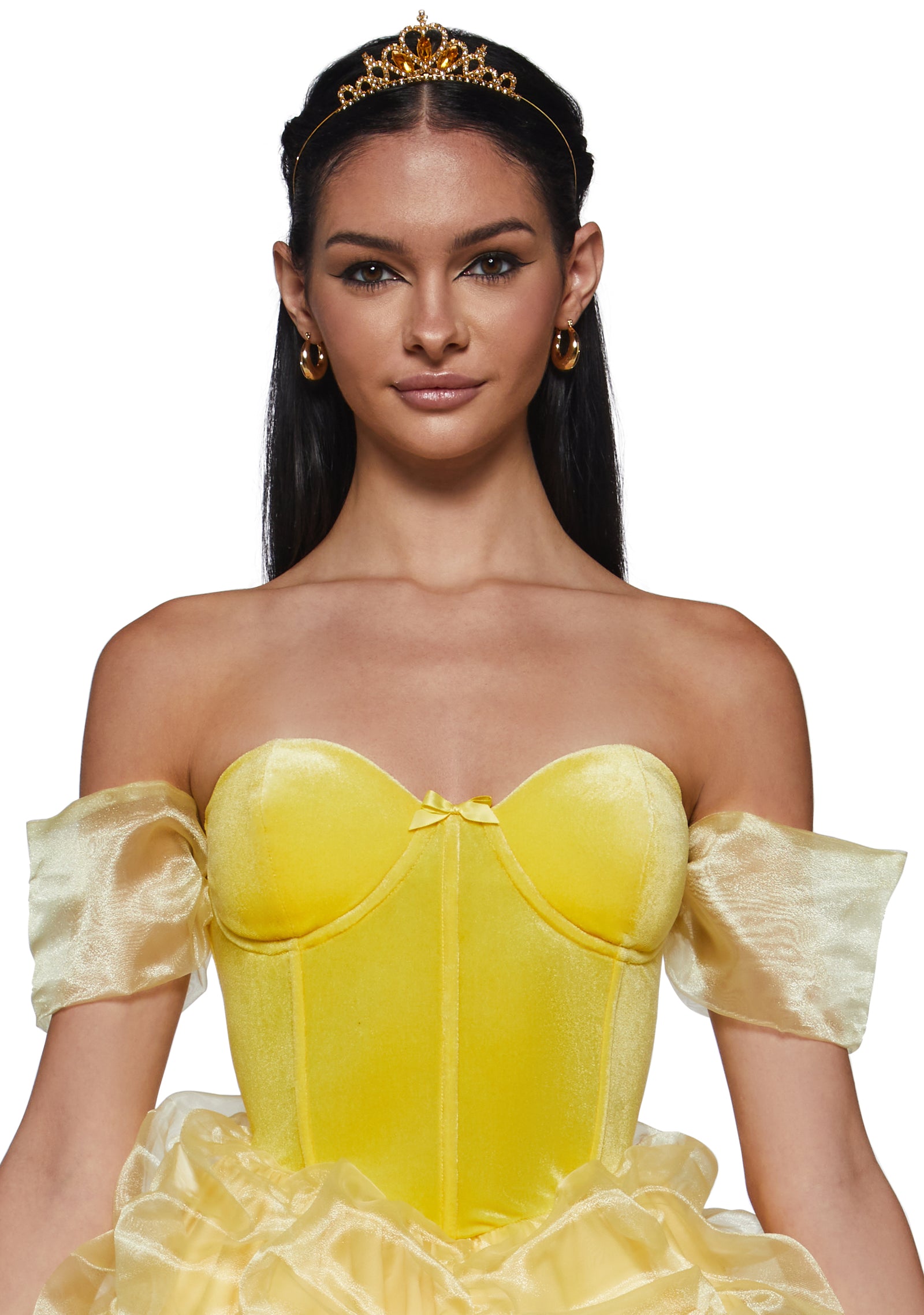 Belle Beauty And The Beast Princess Mini Dress Sexy Womens Halloween Costume