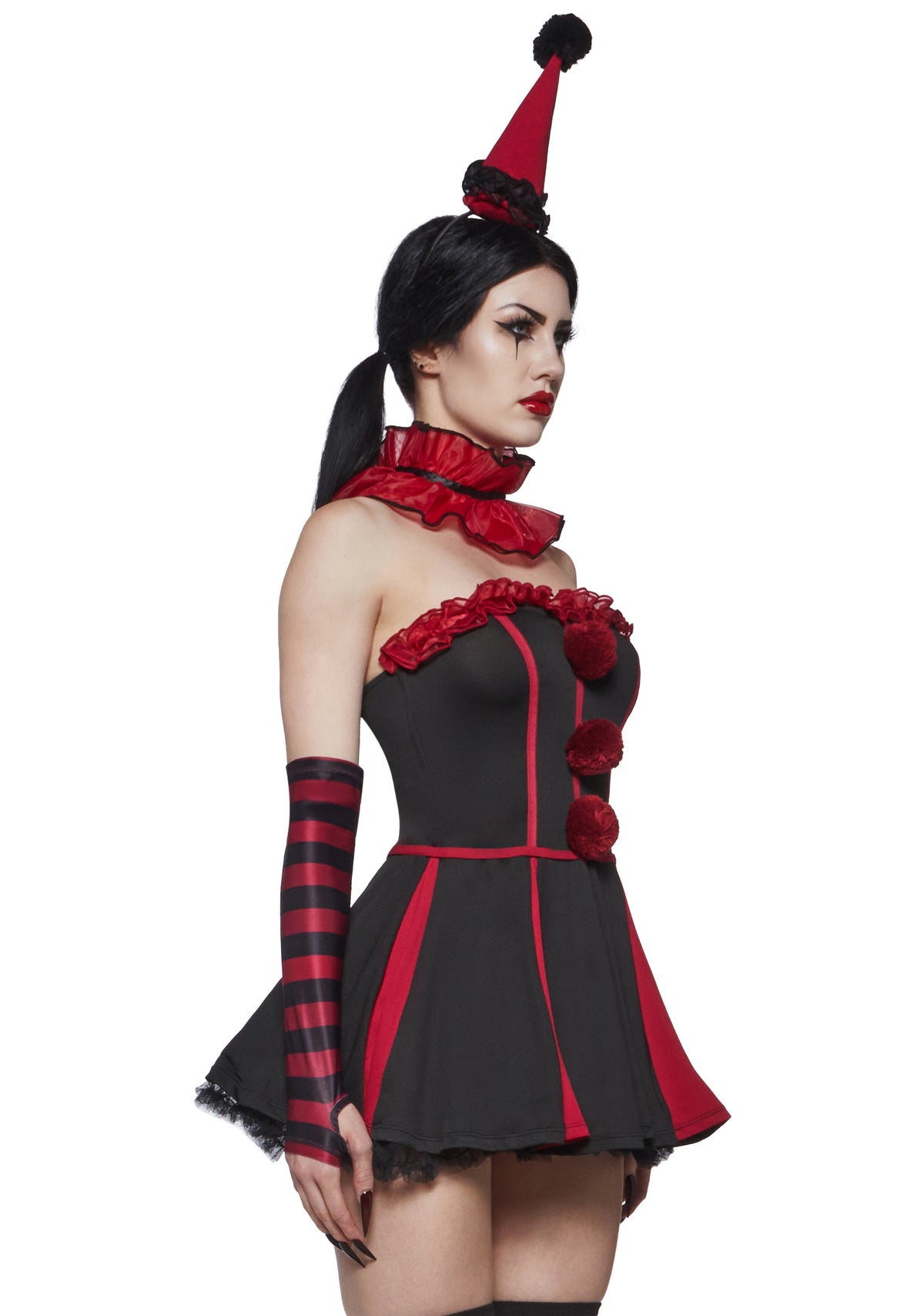 three|dark red