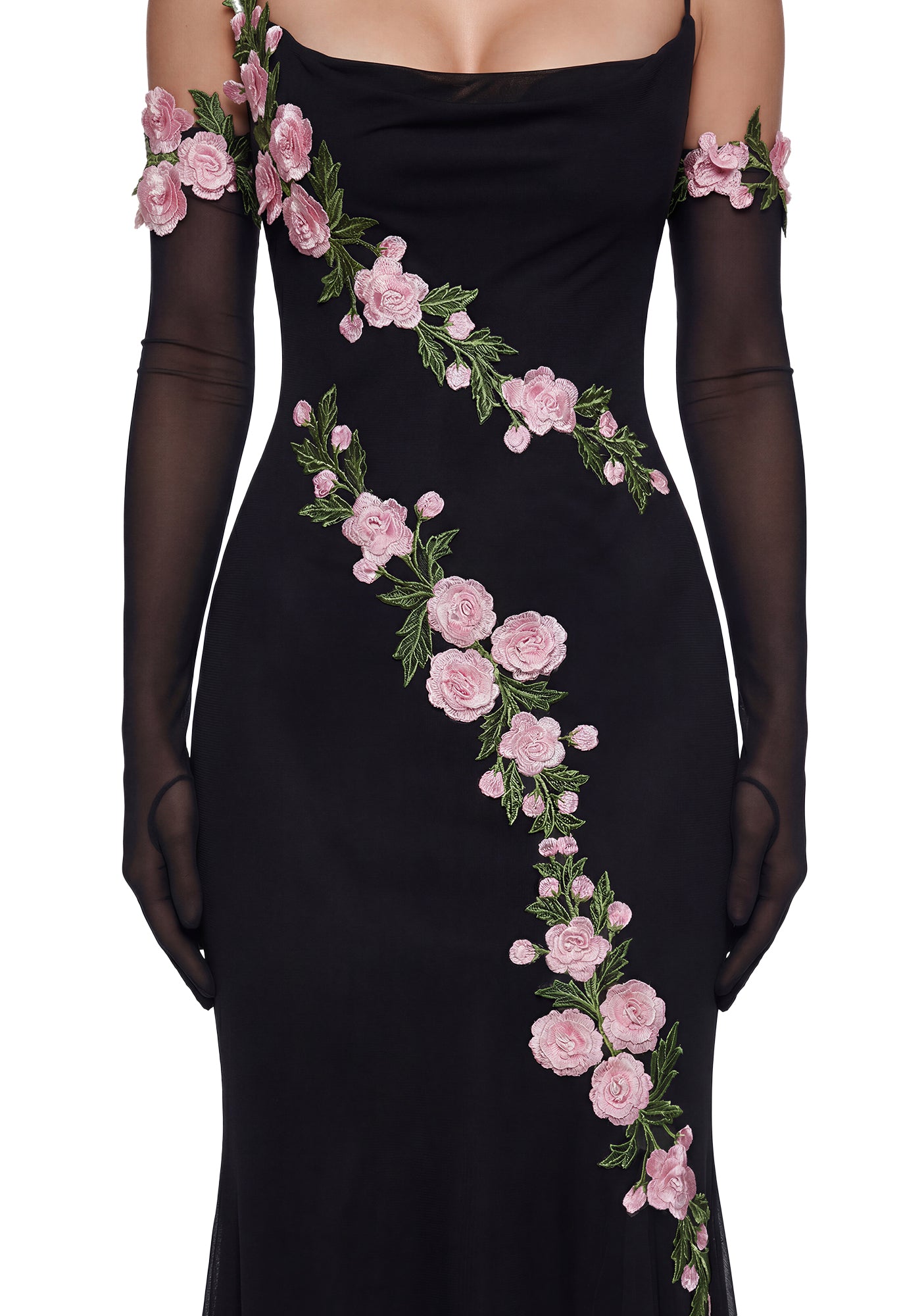 black dress with pink flowers Elegant Prom Mesh Maxi 3D Size:12-L Emelia This elegant toddler dress SPANX® SPANXshape™ Suit Your