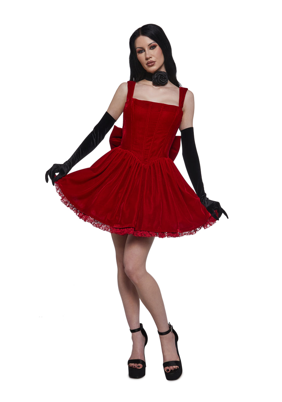 Radiant Occasions Corset Dress - Red - alternate