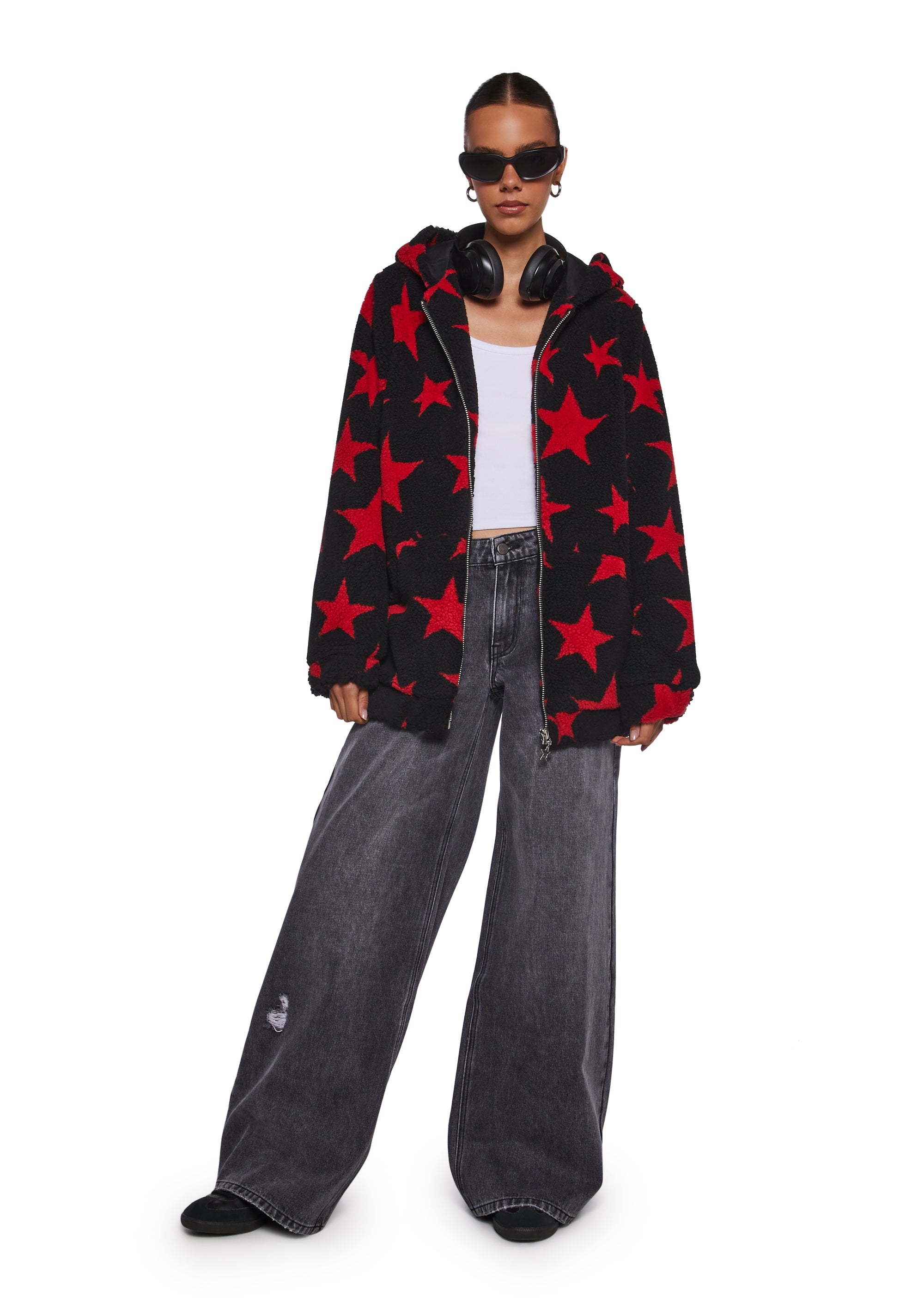 Less Than Impressed Hooded Sherpa Jacket