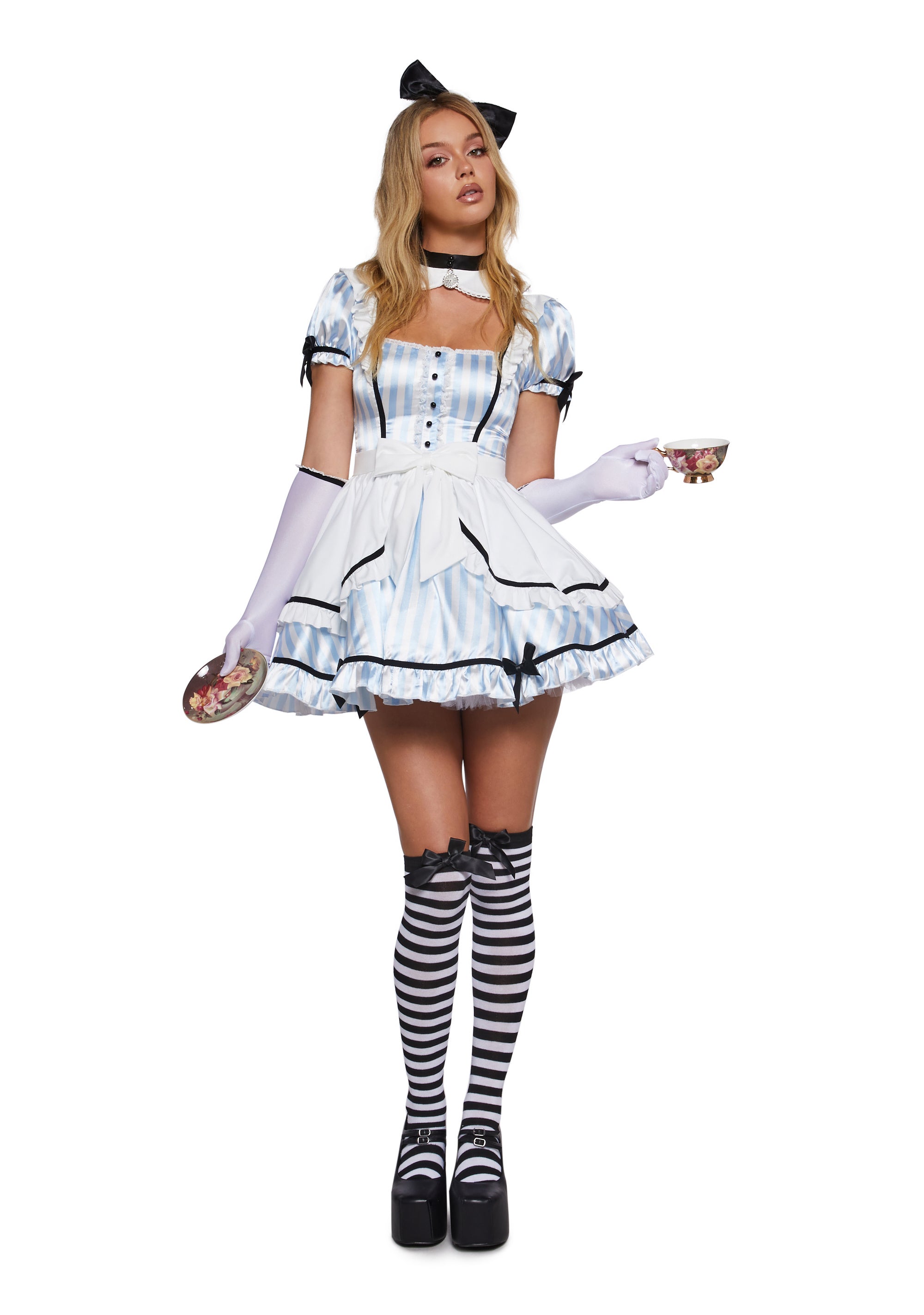 Looking Glass Girl Premium Costume Set