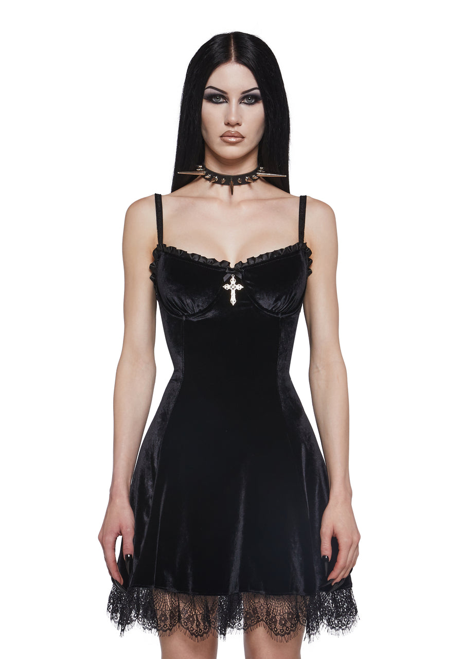 Midnight Blind Faith Velvet Dress
