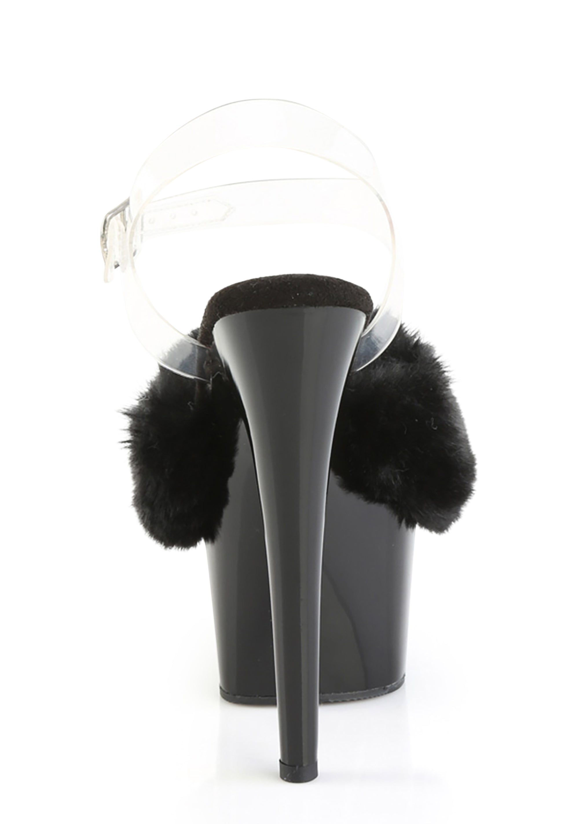 Adore-708FUR Platform Ankle Strap Sandals-Black – Dolls Kill