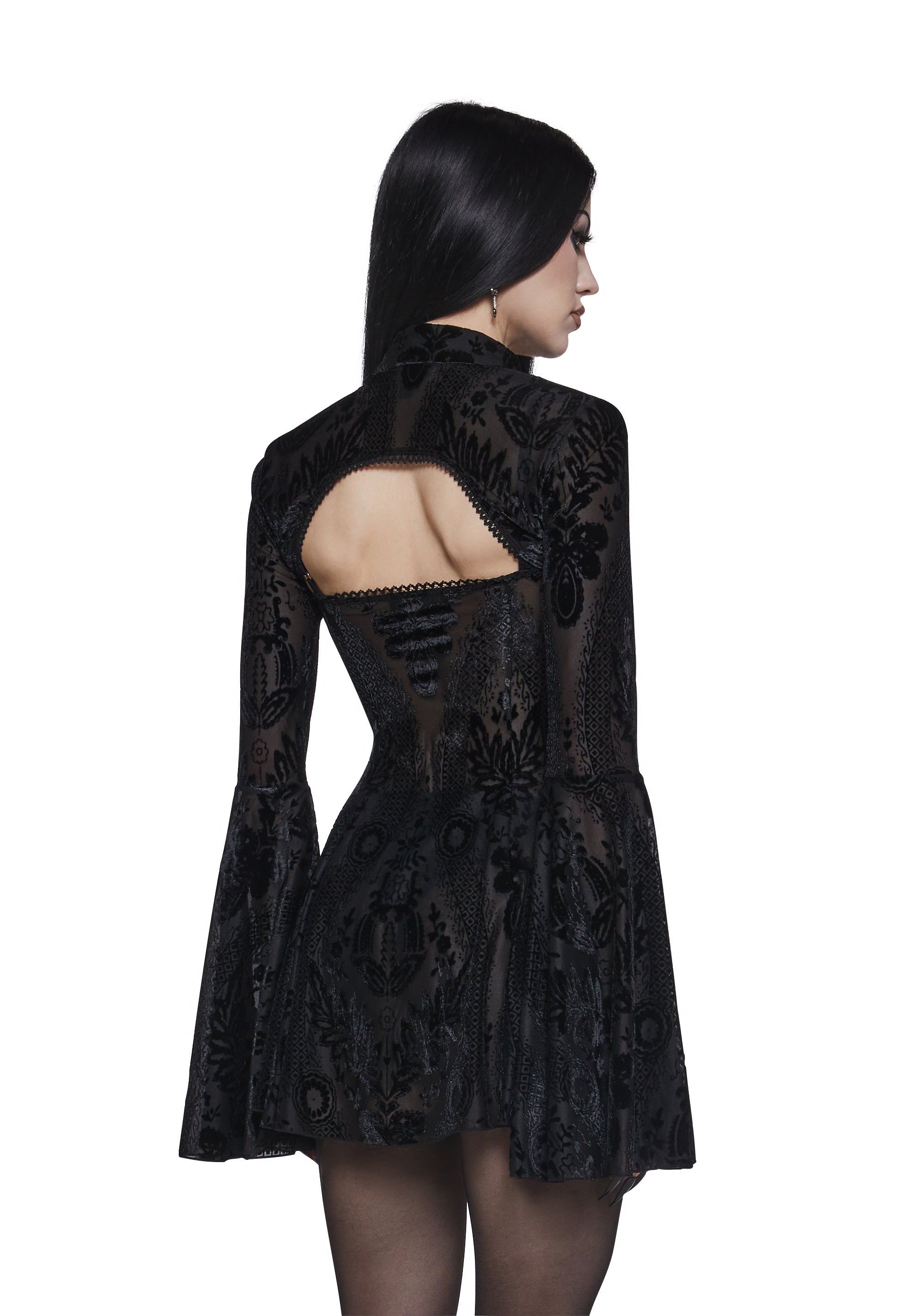 Druid’s Sister Mini Dress And Shrug Set