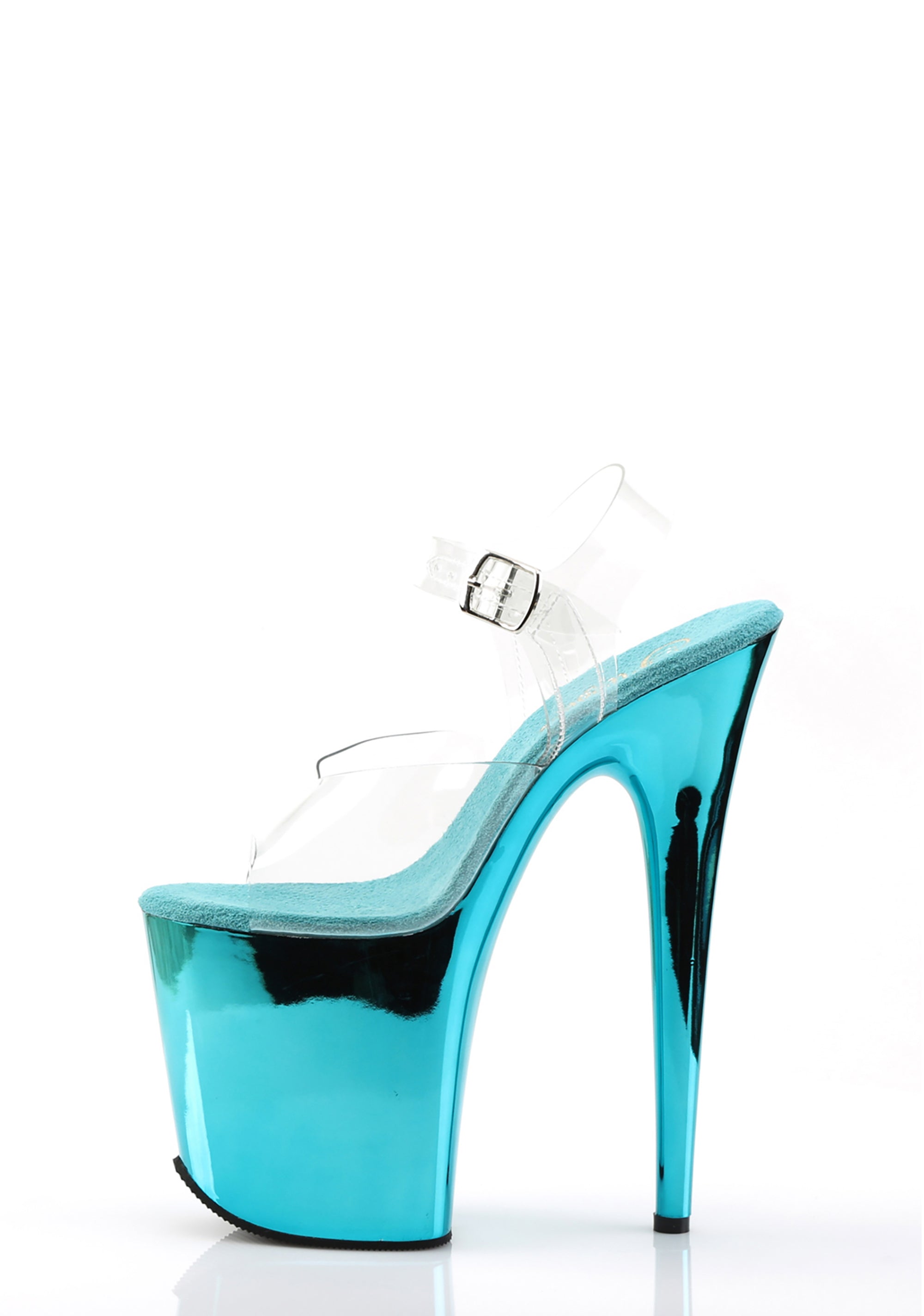 Flamingo-808 Platform Sandals - Blue Chrome