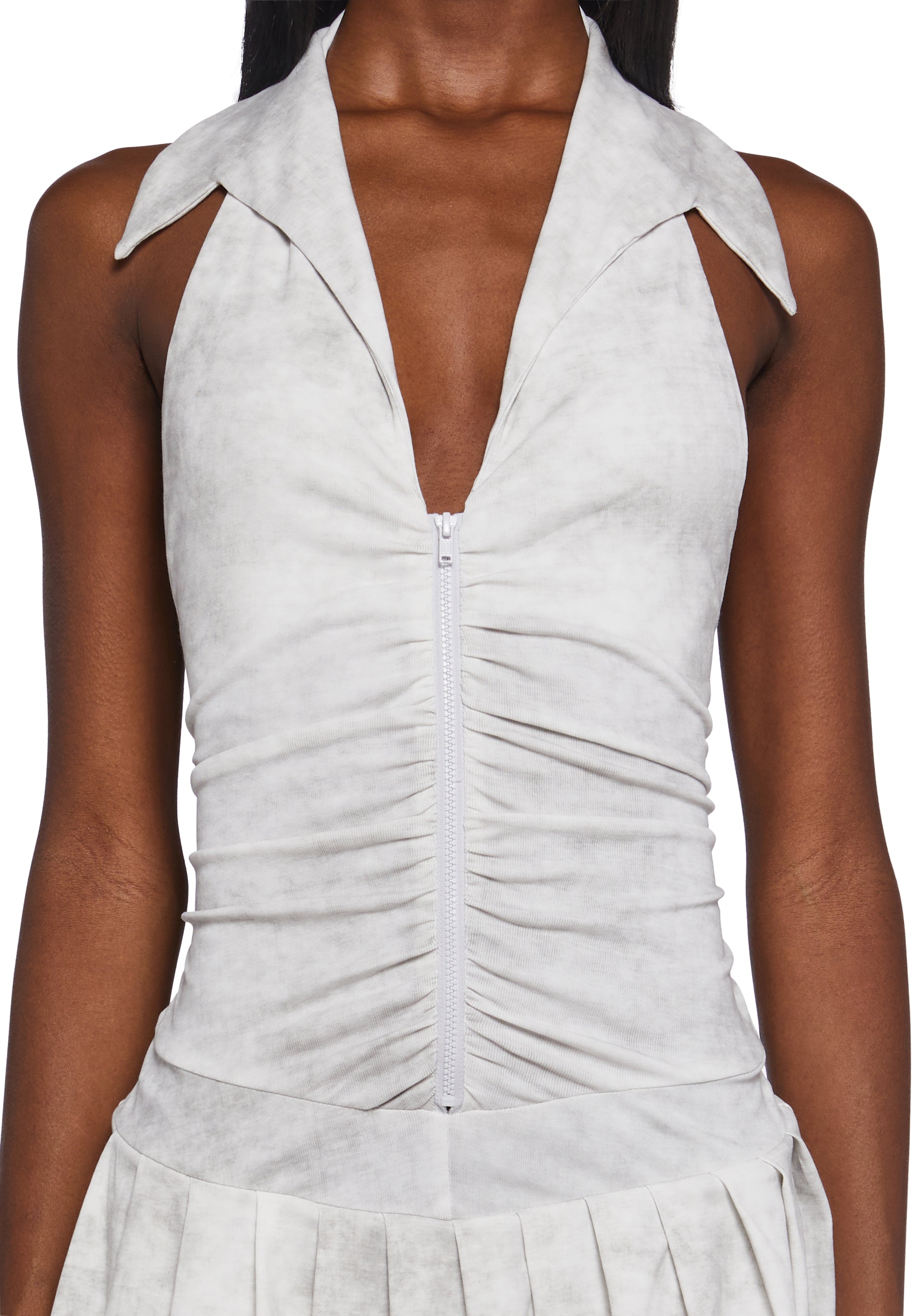Carefree Days Collar Halter Dress