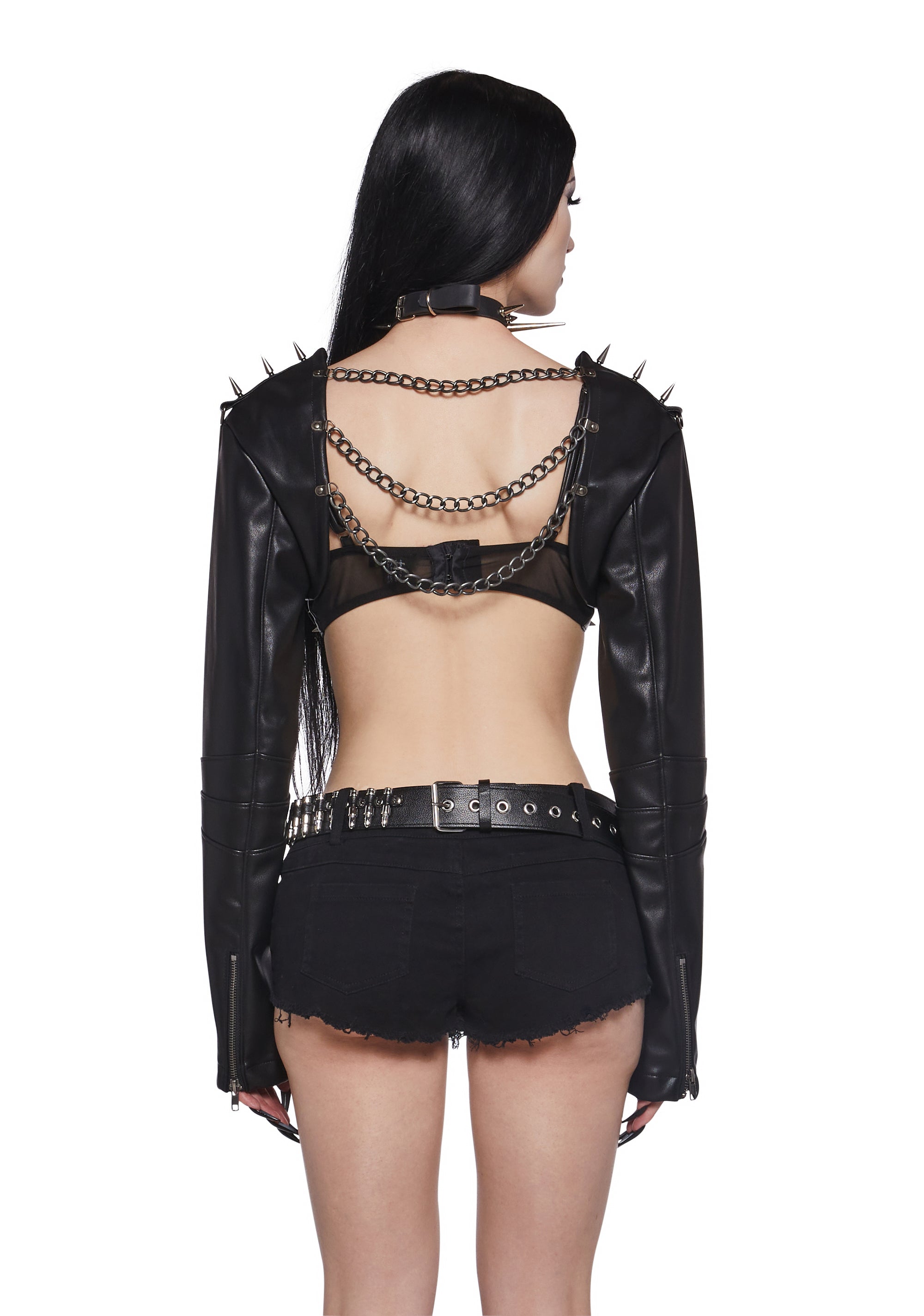 Metal Siren Spiked Shrug