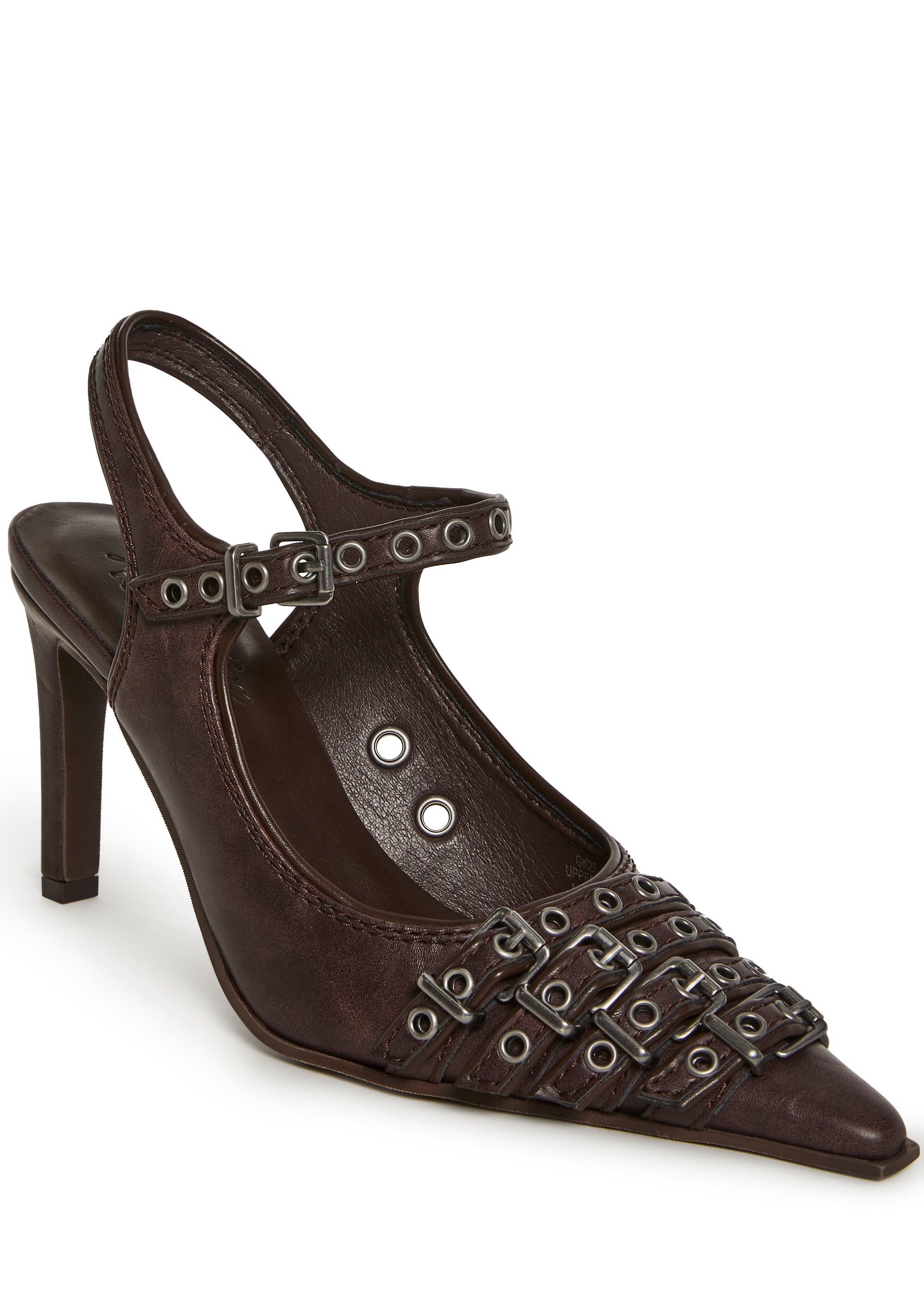 SLING BACK BUCKLE UPDATE BROWN