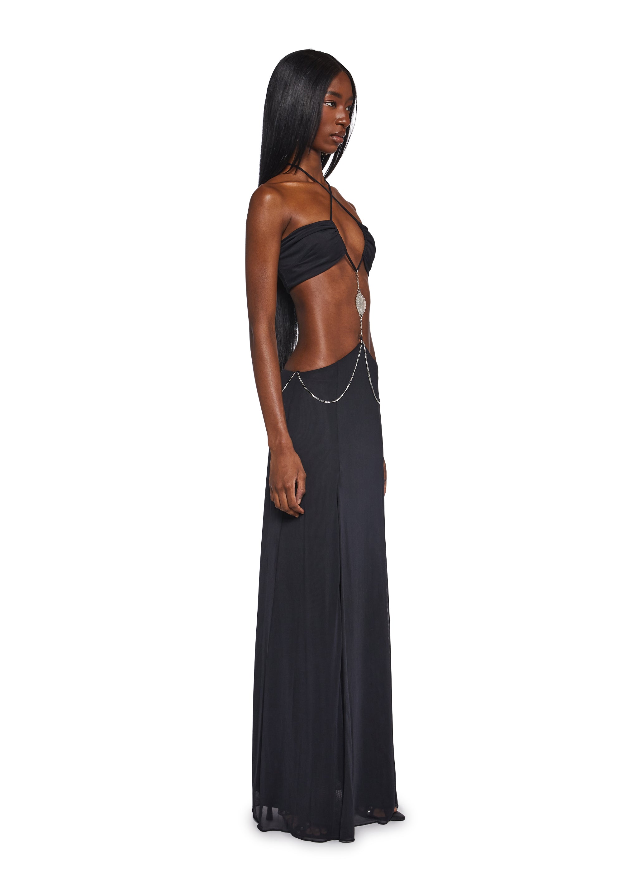 Dance Pulse Maxi Dress - Black