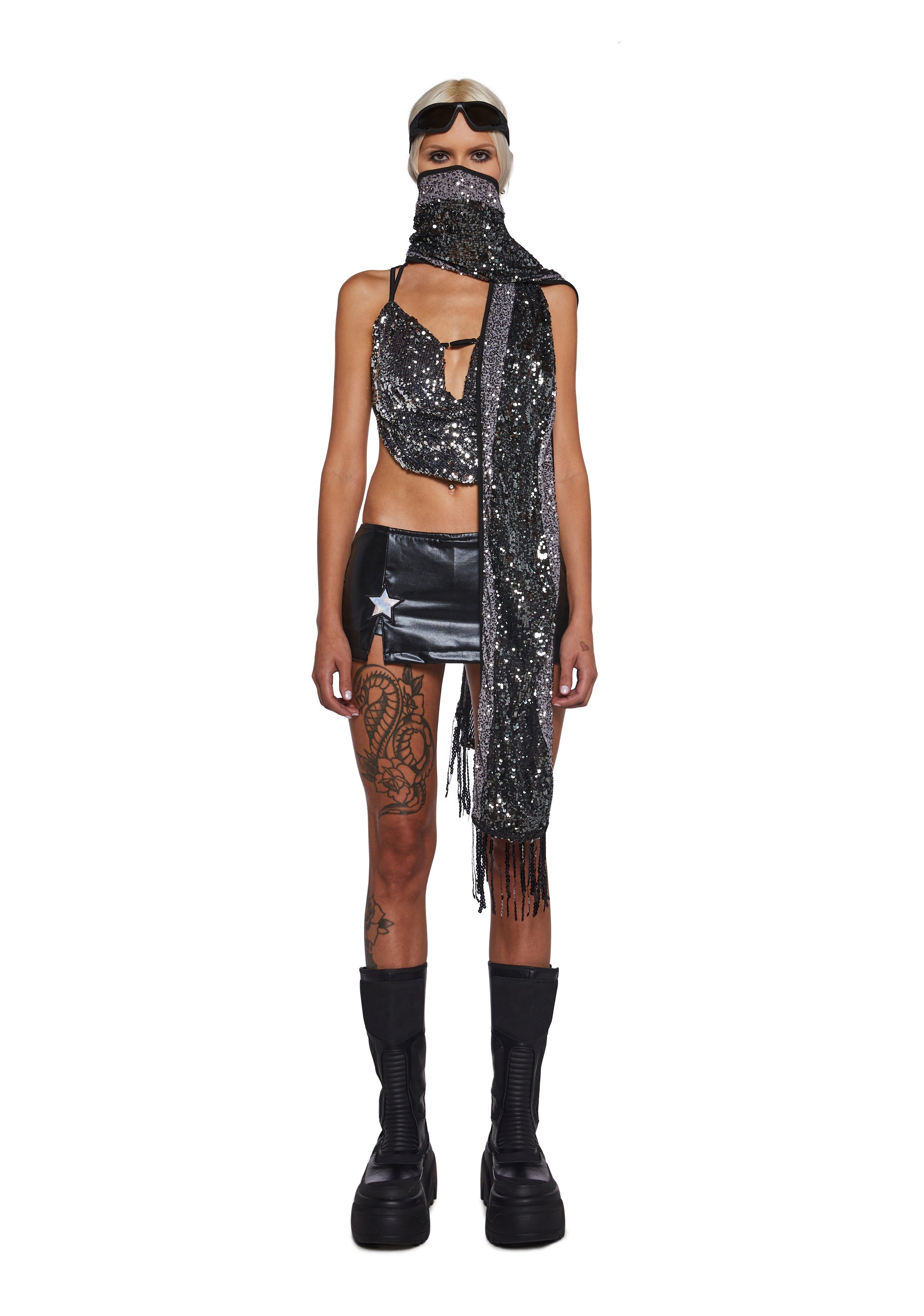 Clear Curiosity Scarf - Metallic