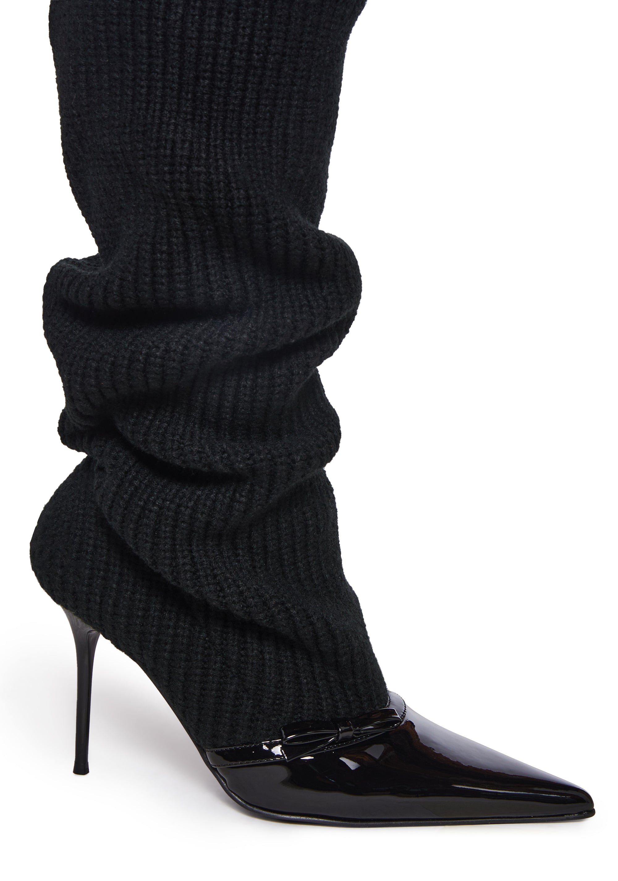Hot Shot Knit Heeled Boots