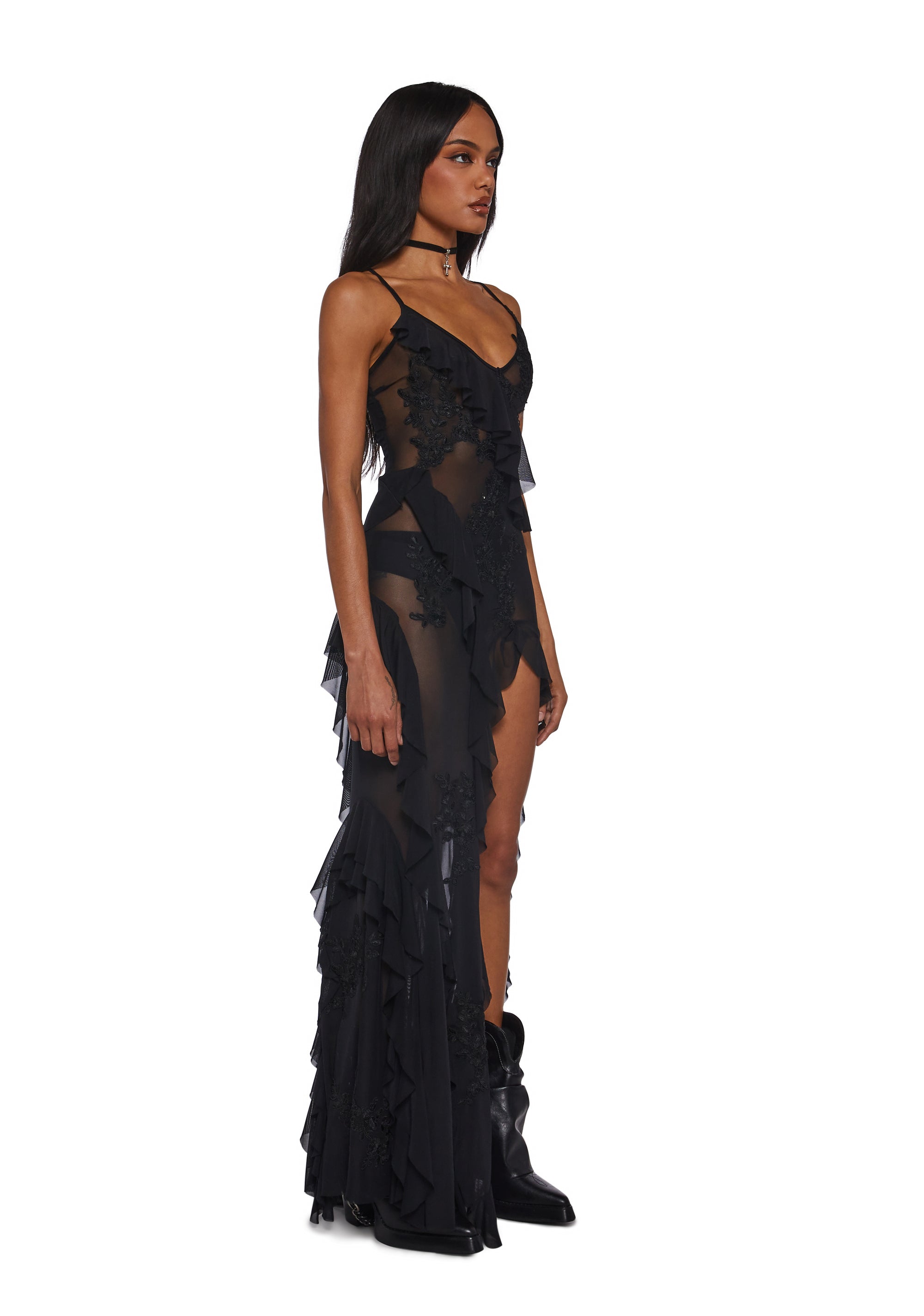 Rebel Mon Amour Maxi Dress - Black